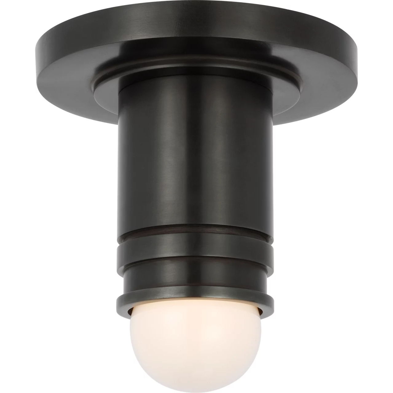 Thomas O'Brien Top Hat LED 2.75 inch Bronze Monopoint Flush Mount Ceiling Light