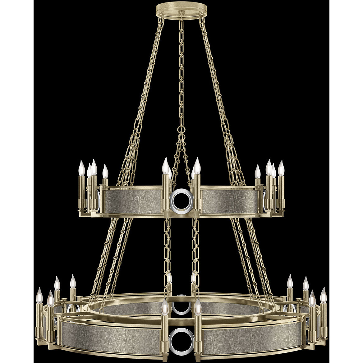 Mirage 24 Light 50 inch Gold Chandelier Ceiling Light