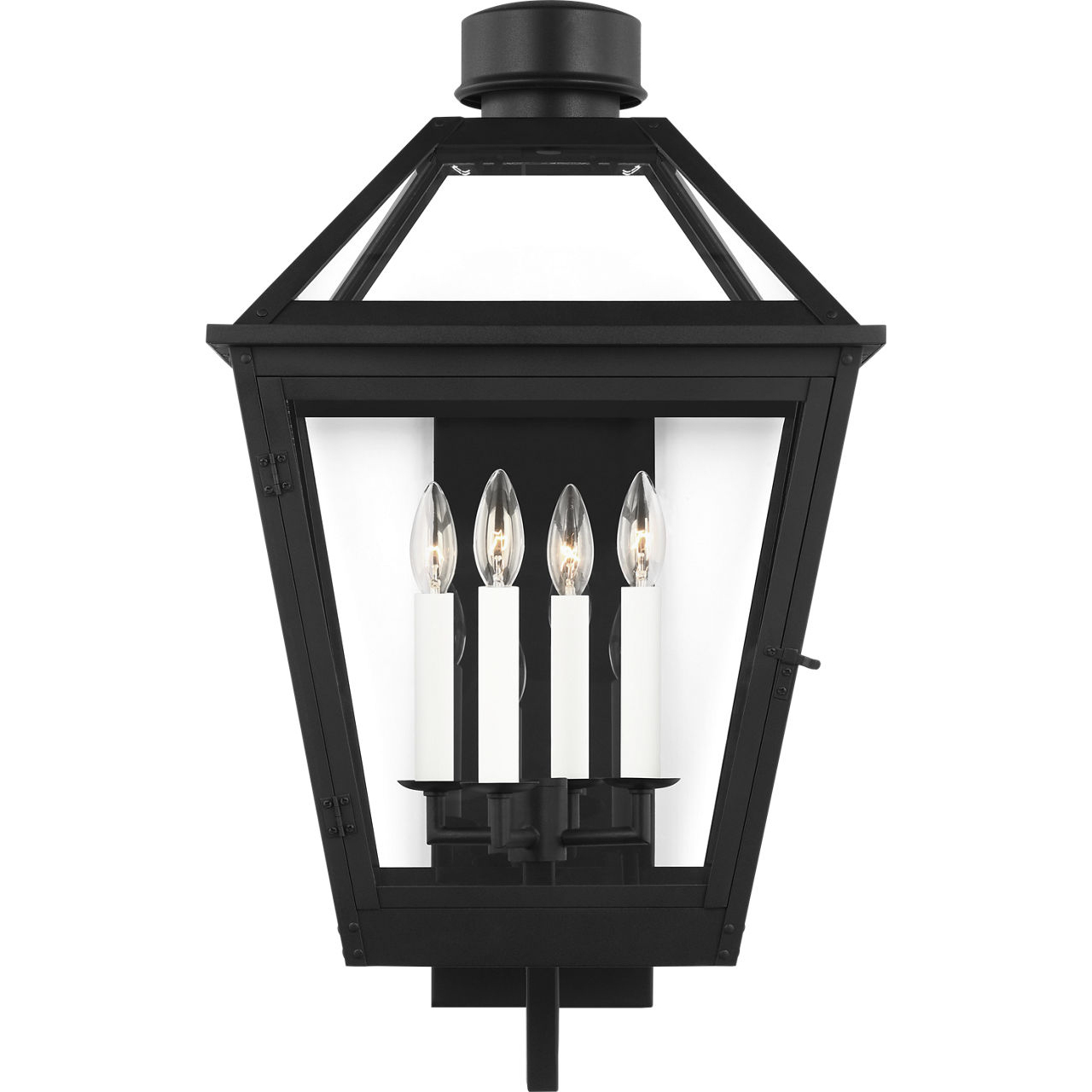 C&M by Chapman & Myers Hyannis 4 Light 28.25 inch Textured Black Outdoor Wall Lantern