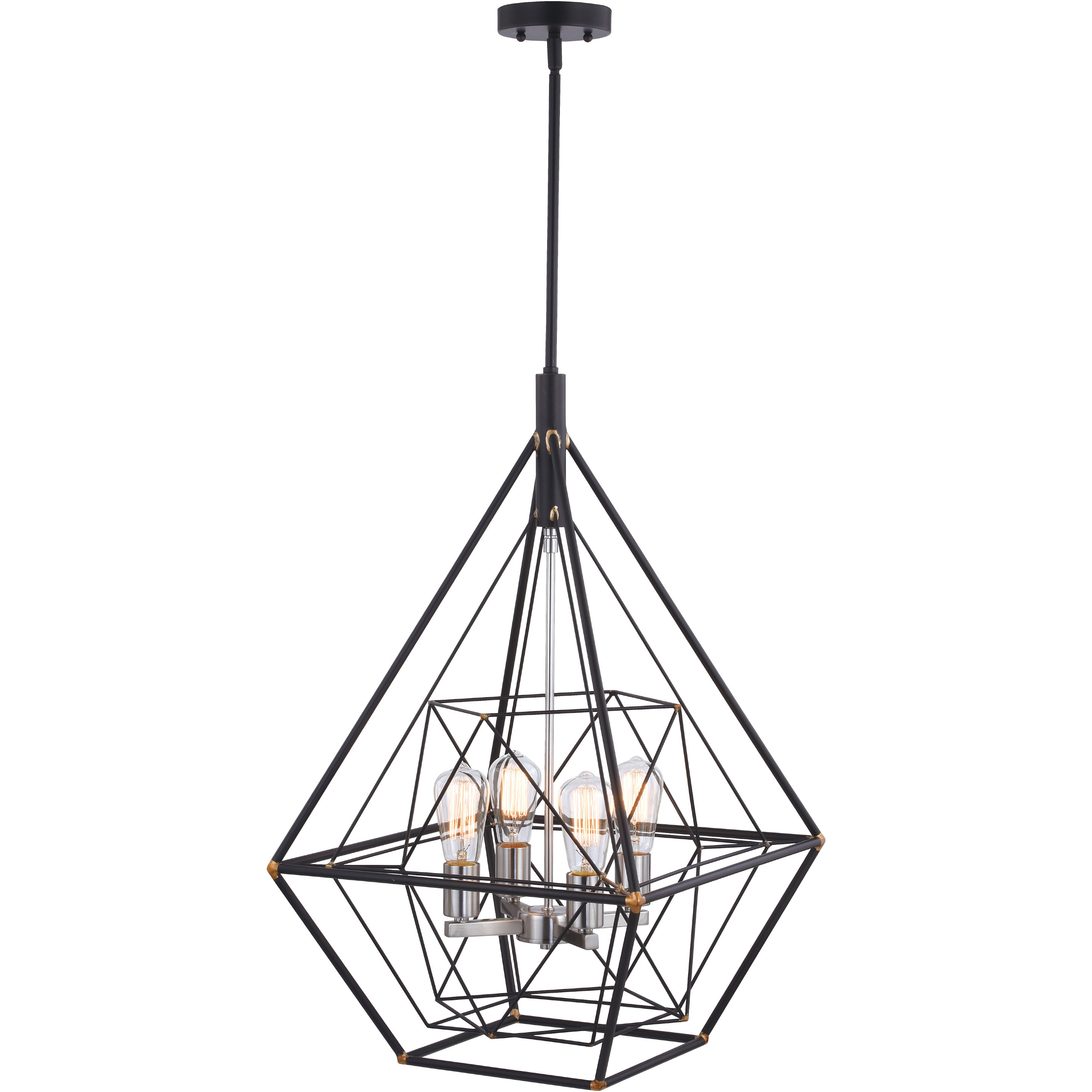 Bartlett LED 24 inch Oil Rubbed Bronze and Satin Nickel Pendant Ceiling Light