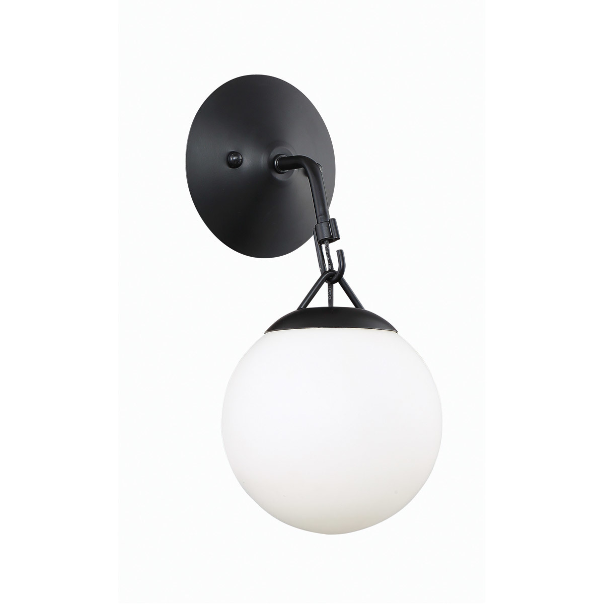 Orion 1 Light 6 inch Flat Black Wall Sconce Wall Light