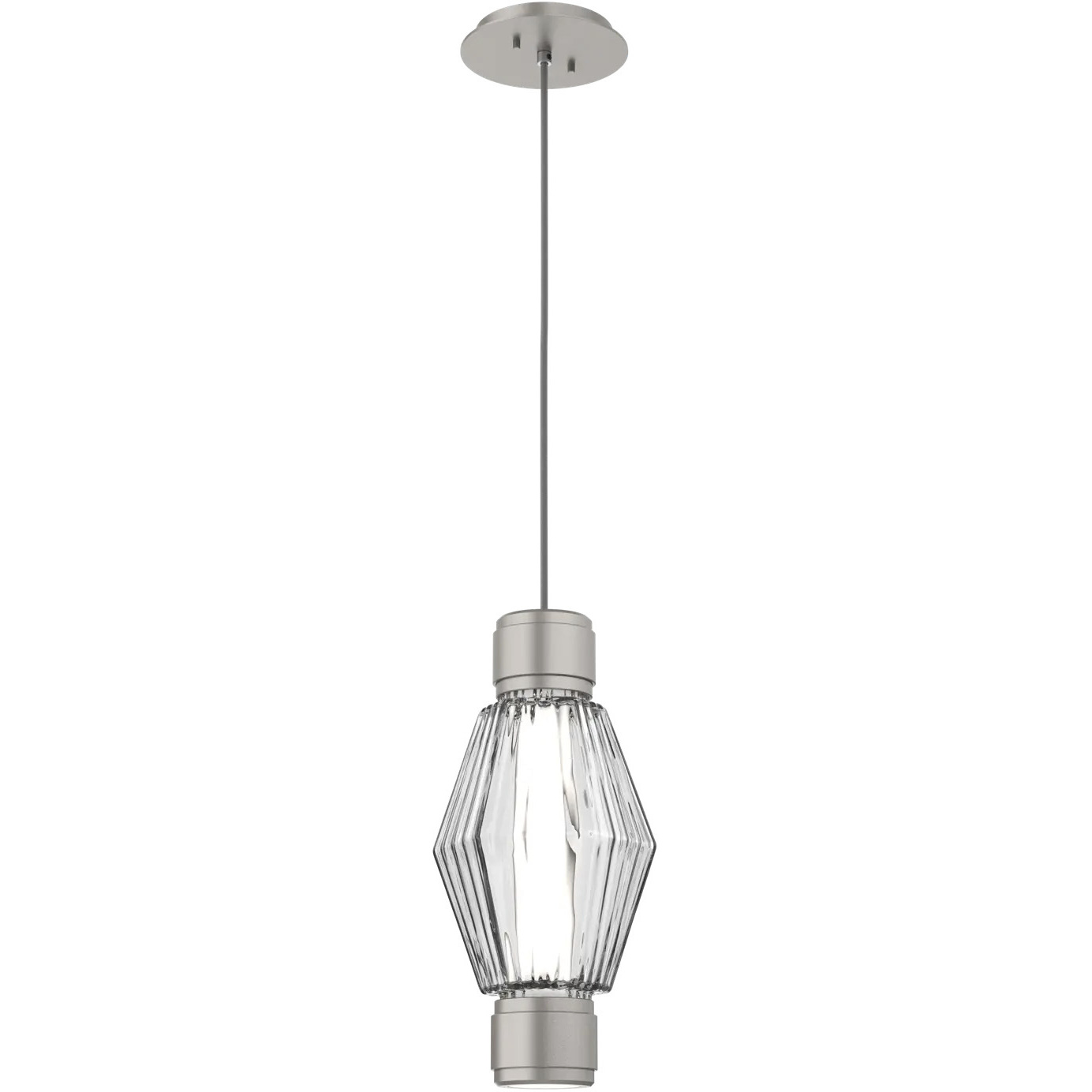 Aalto Mandrel LED Beige Silver Pendant Ceiling Light in Adjustable Cord, Bronze, 2700K LED