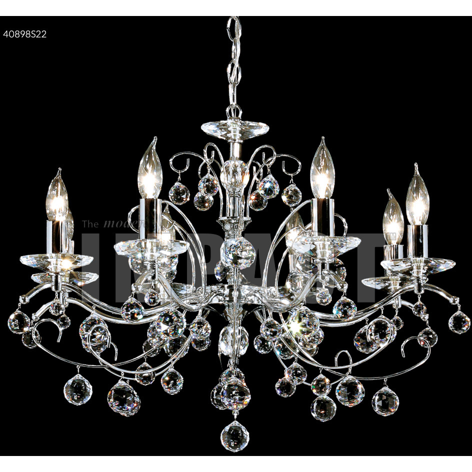 Regalia 8 Light 26 inch Silver Chandelier Ceiling Light