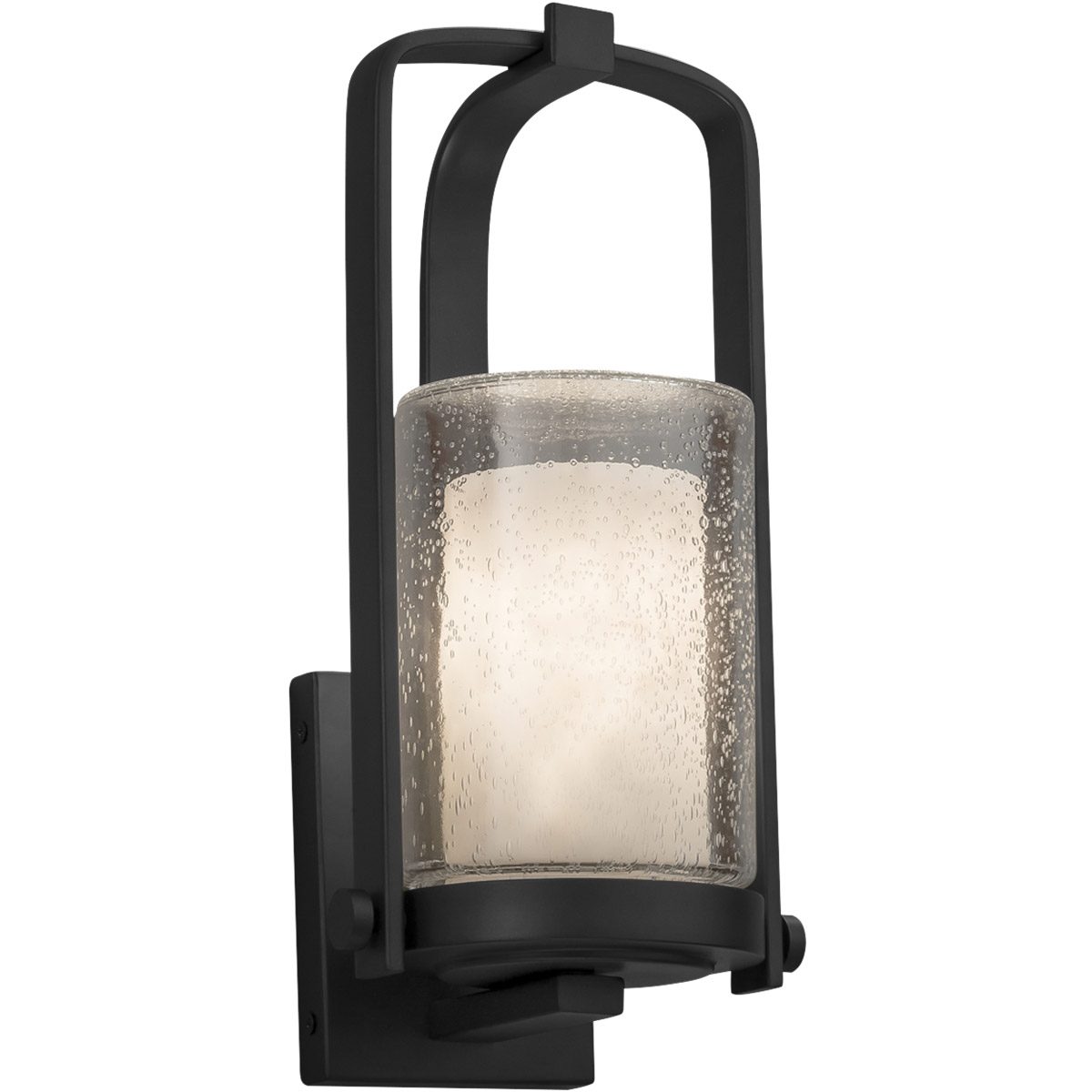 Clouds 1 Light 12.5 inch Matte Black Outdoor Wall Sconce in Incandescent