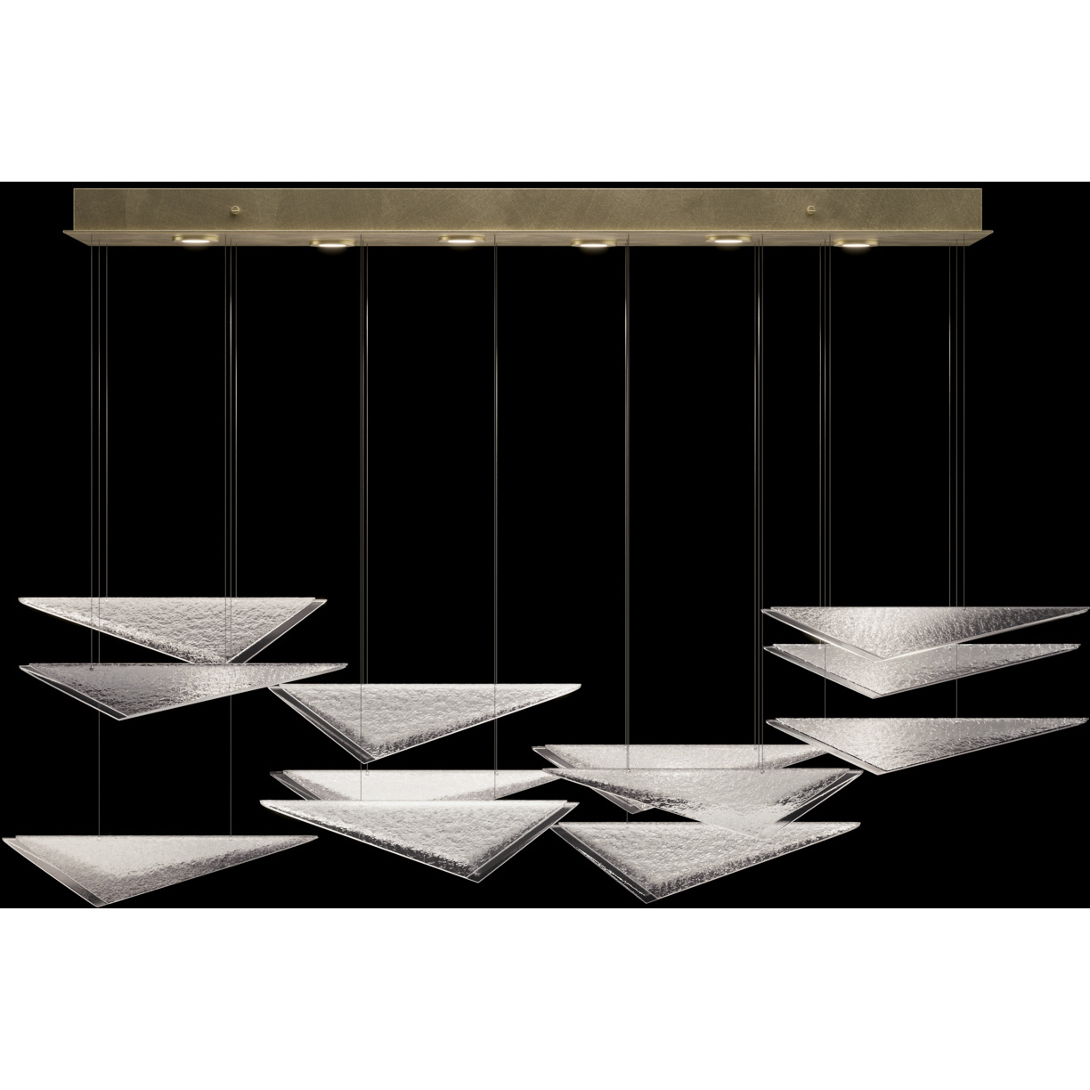 Volo 6 Light 58 inch Gold Pendant Ceiling Light