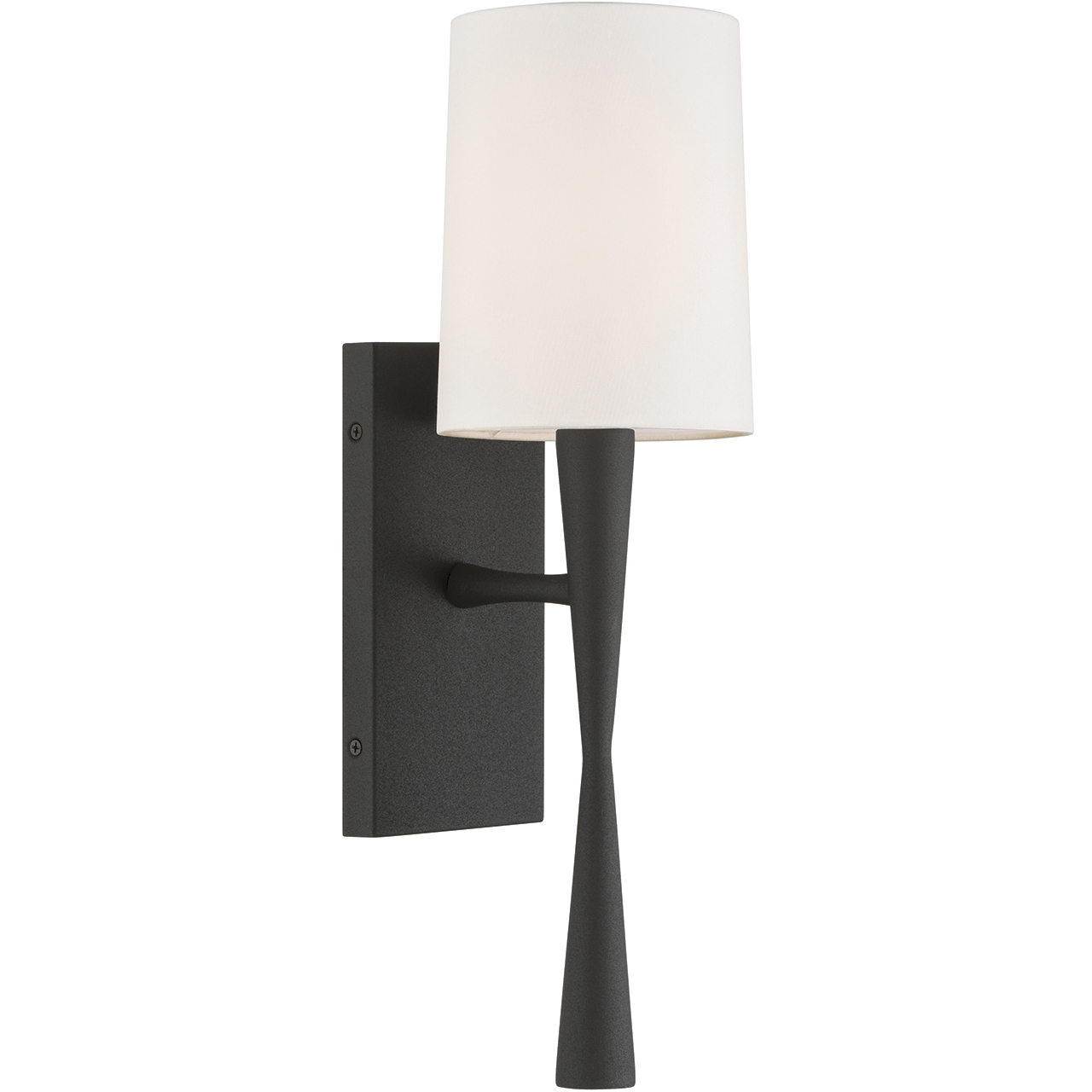 Trenton Bath Sconce Wall Light in Black Forged