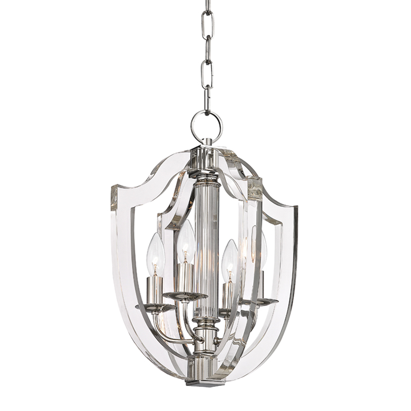 Arietta 4 Light 12.5 inch Polished Nickel Pendant Ceiling Light