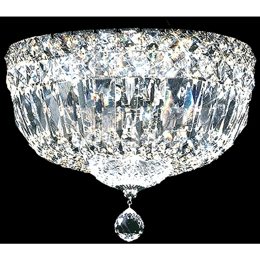 Prestige 3 Light 10 inch Silver Flush Mount Ceiling Light