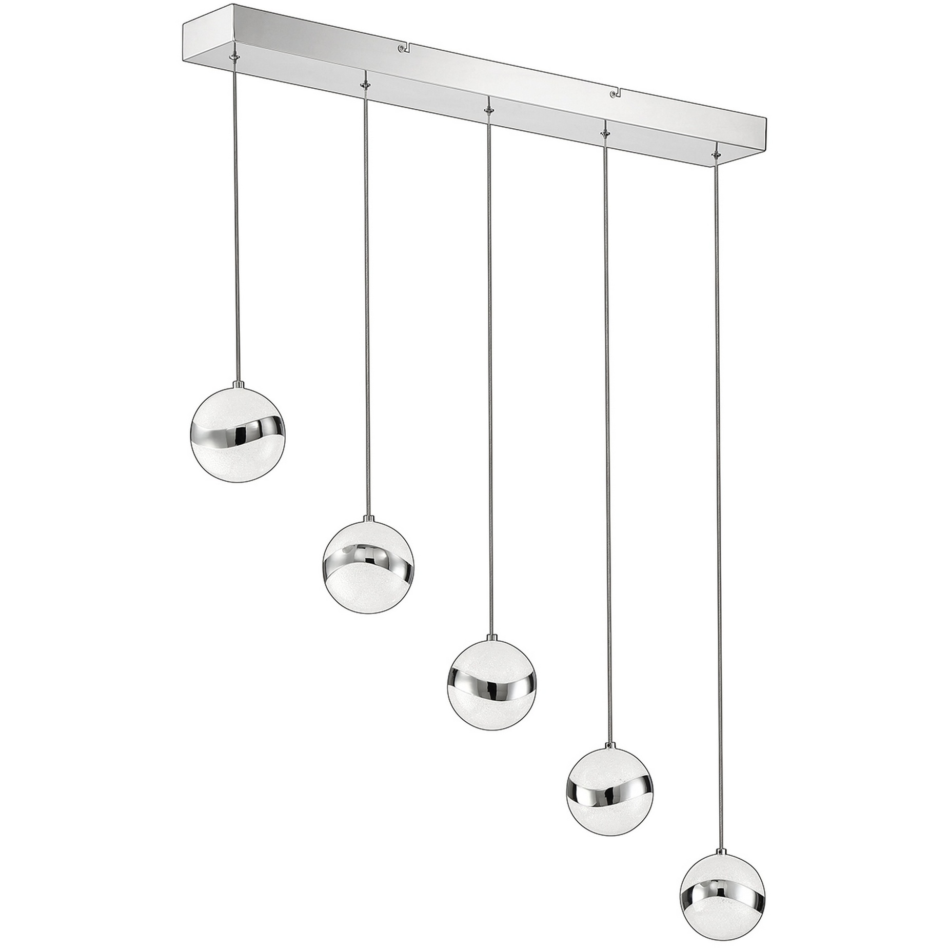 Mystyke 120 LED 36.25 inch Chrome LED Bar