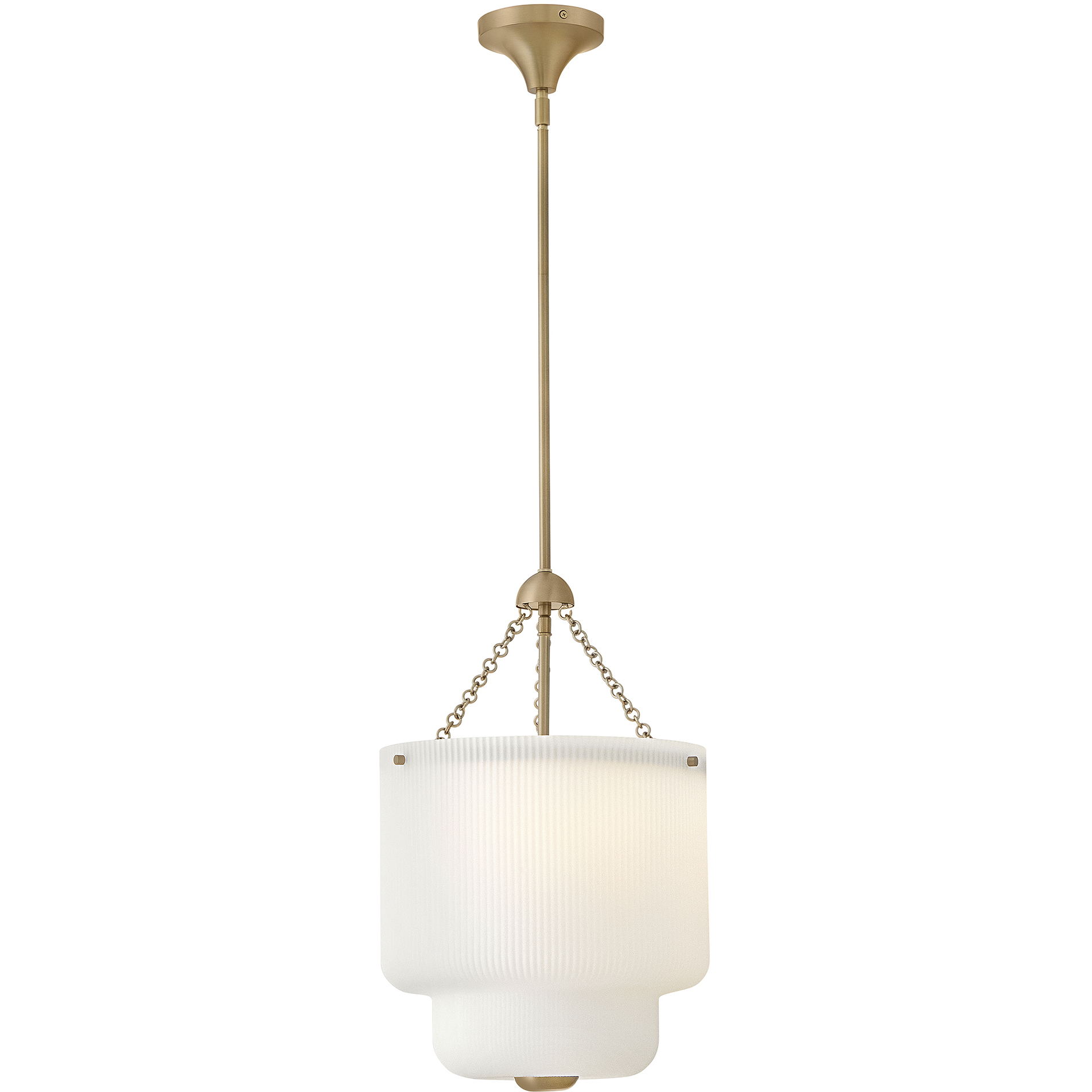 Adella 4 Light 14 inch Lacquered Brass Pendant Ceiling Light in Etched Opal