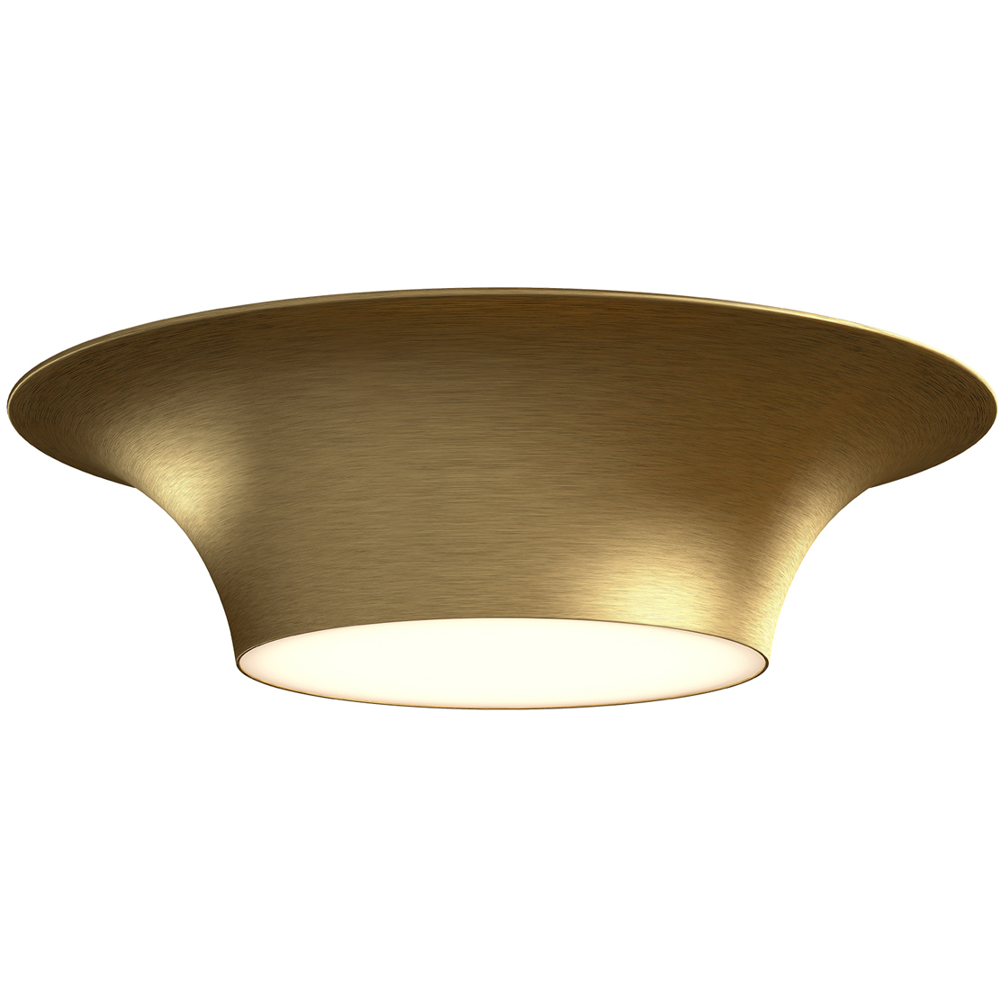 Alora Mood Emiko 2 Light 16 inch Brushed Gold Flush Mount Ceiling Light
