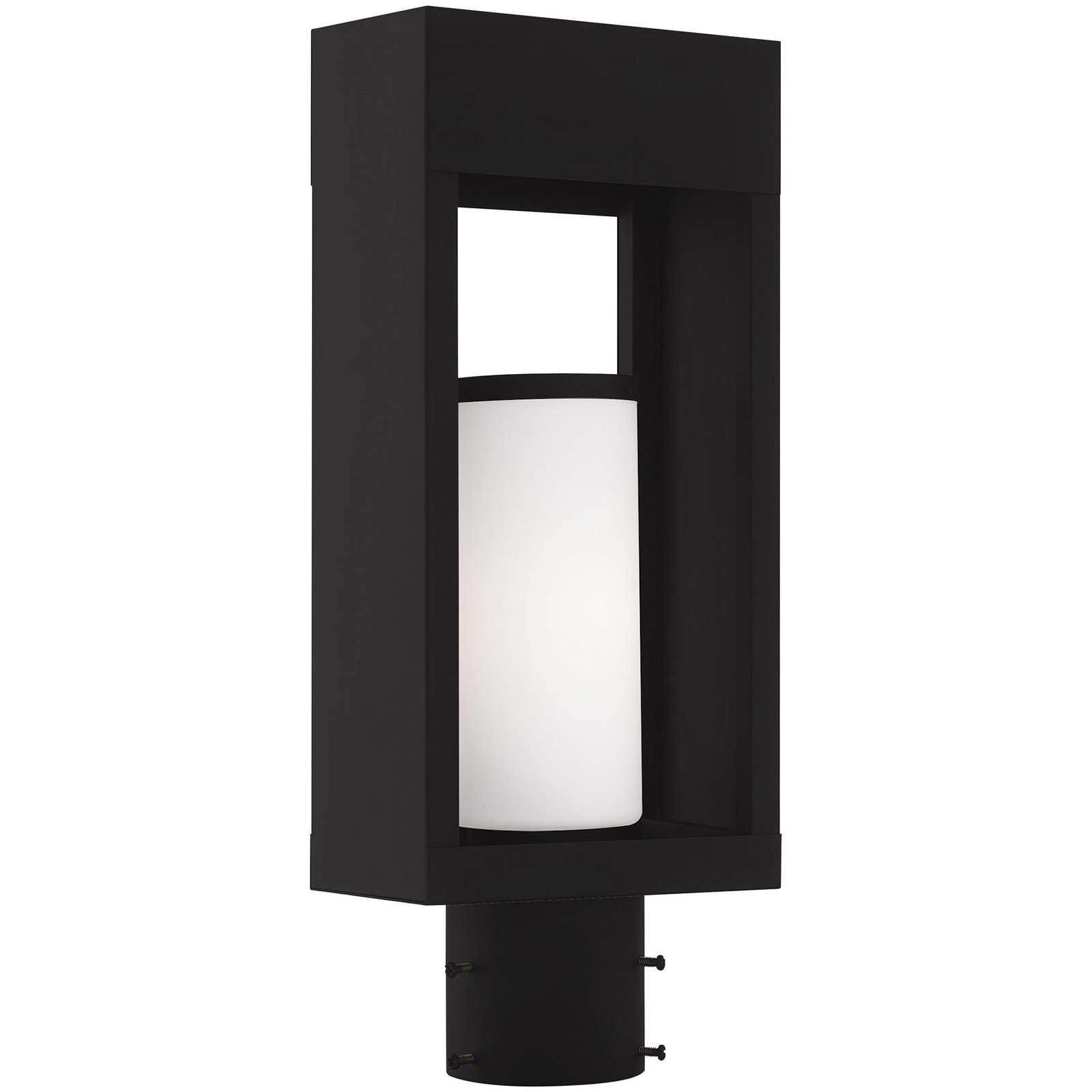 Bleecker 1 Light 16.5 inch Black Outdoor Post Top Lantern