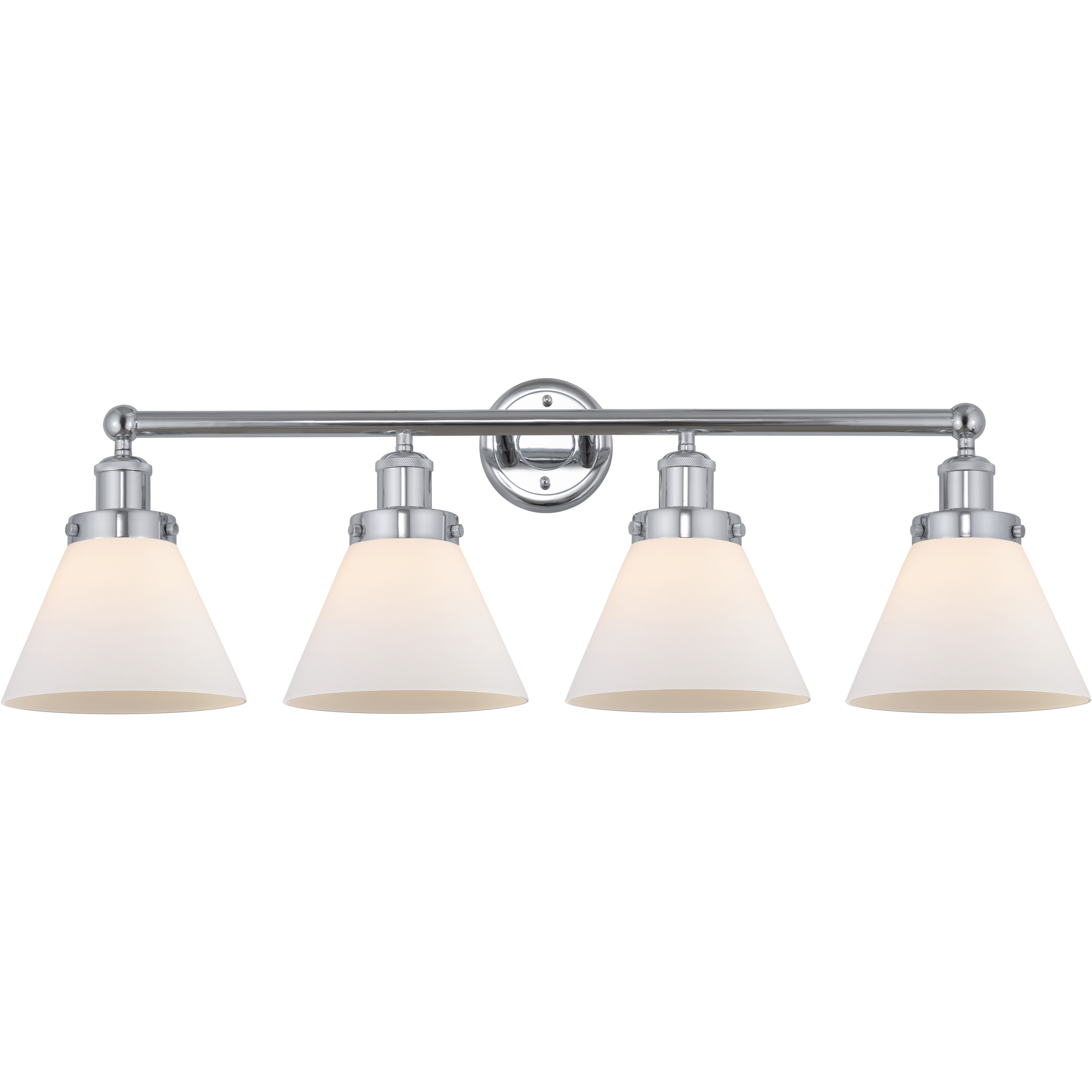 Cone 4 Light 34.75 inch Polished Chrome Bath Vanity Light Wall Light