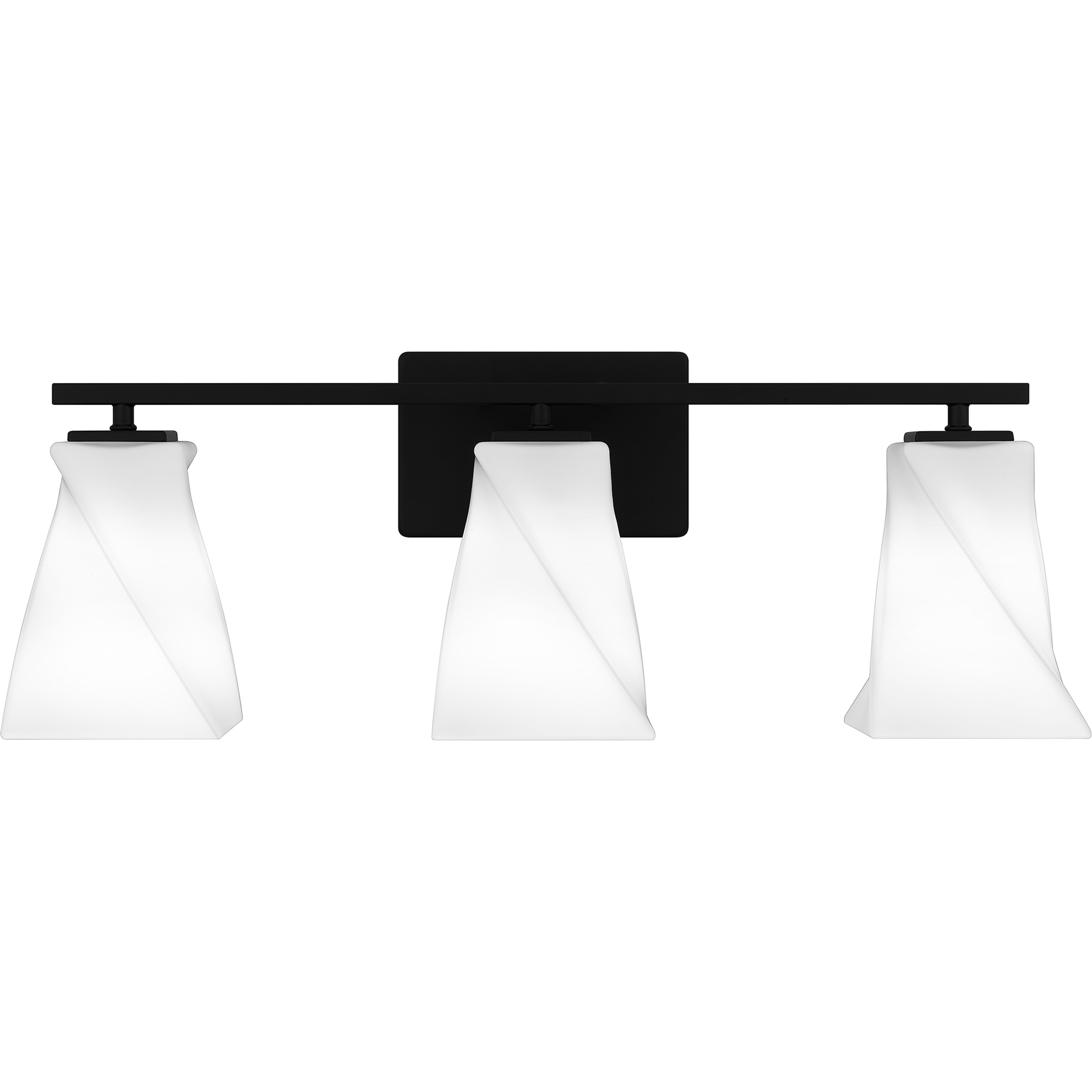 Stetson 3 Light 24.5 inch Matte Black Bath Light Wall Light, Large