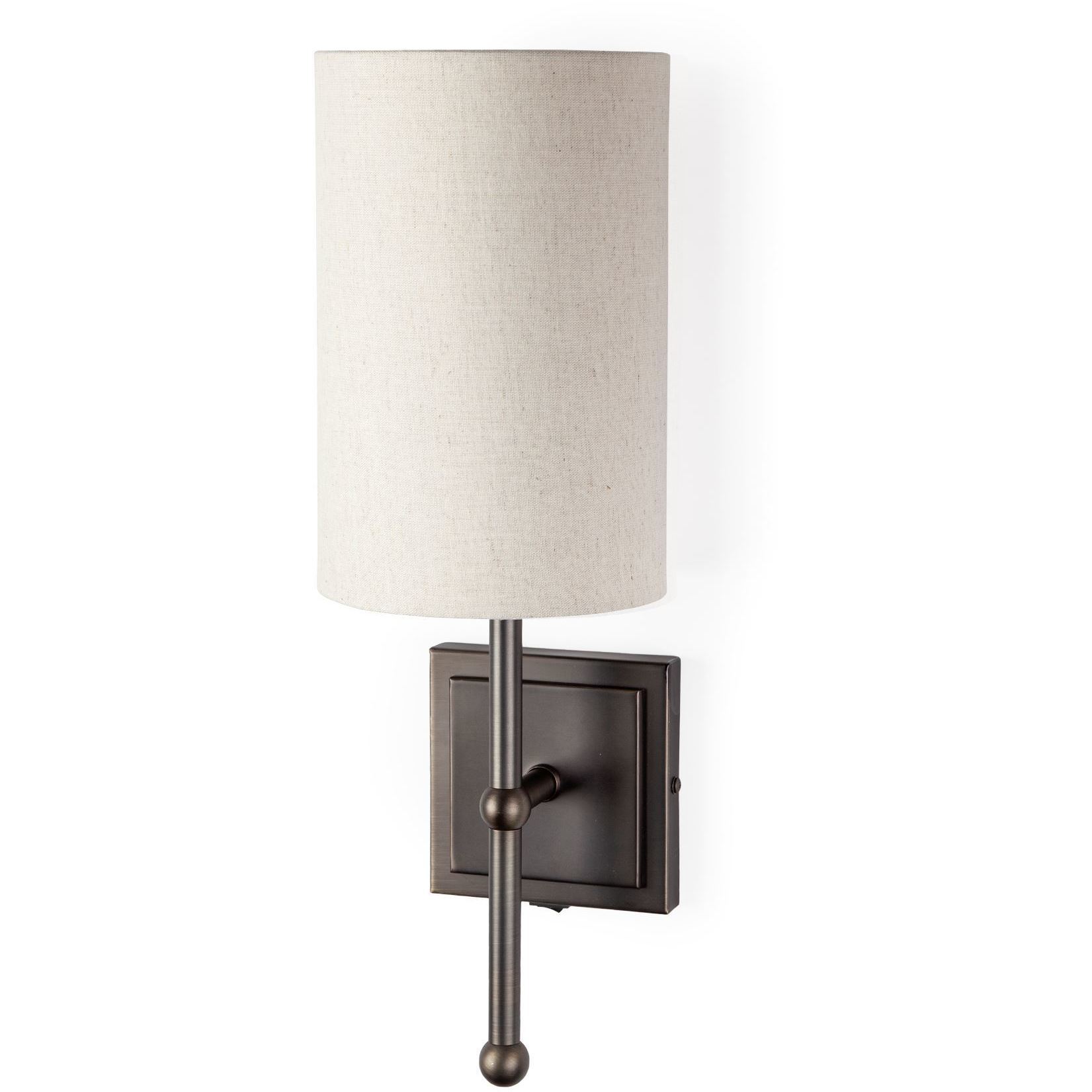 Bourgeois 6 inch White Wall Sconce Wall Light