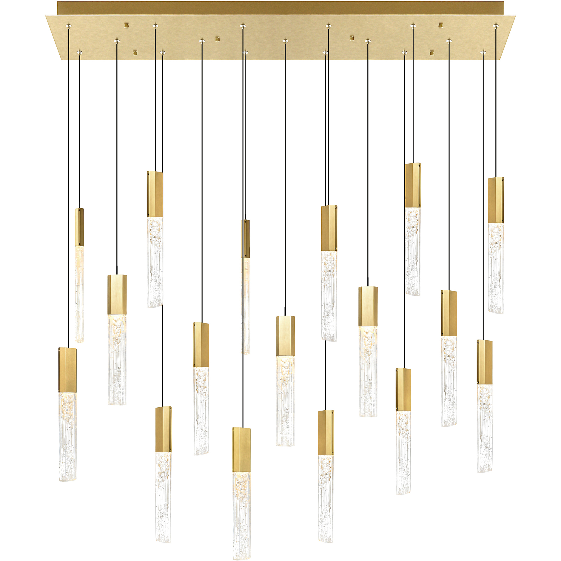 Greta LED 48 inch Brass Chandelier Ceiling Light