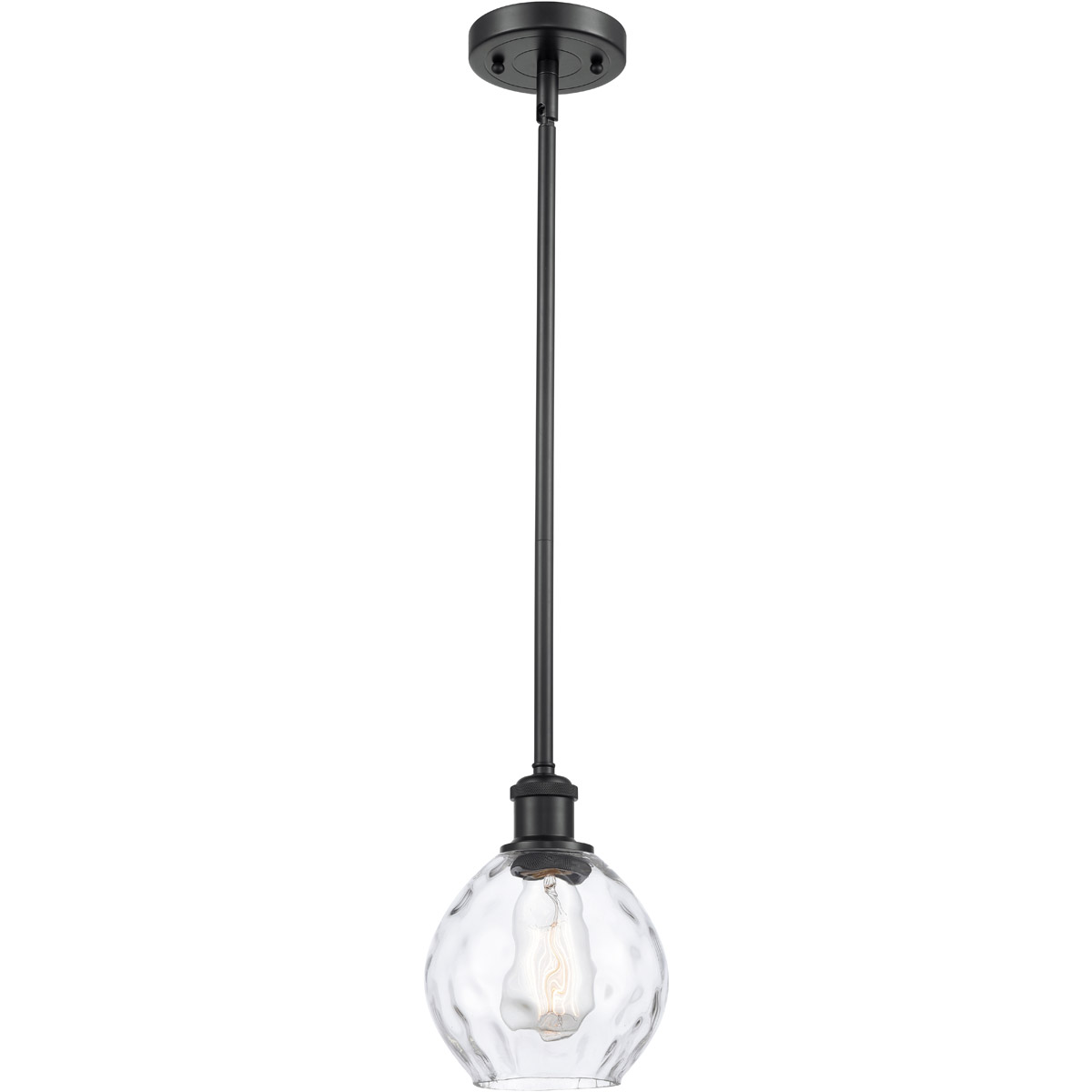 Ballston Small Waverly 1 Light 6 inch Matte Black Pendant Ceiling Light, Ballston