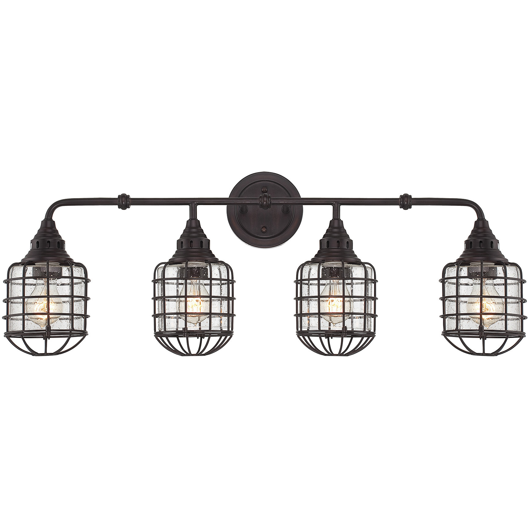 Connell 4 Light 34 inch English Bronze Bathroom Vanity Light Wall Light