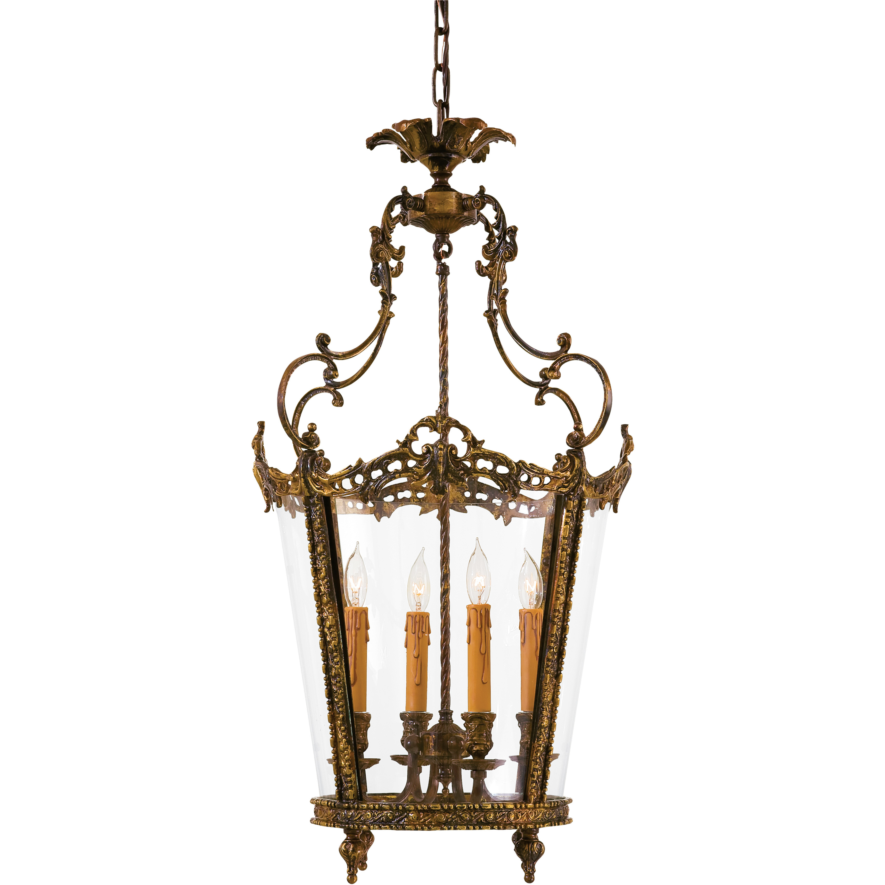 Jonathan 4 Light 18.5 inch Oxide Brass Foyer Pendant Ceiling Light