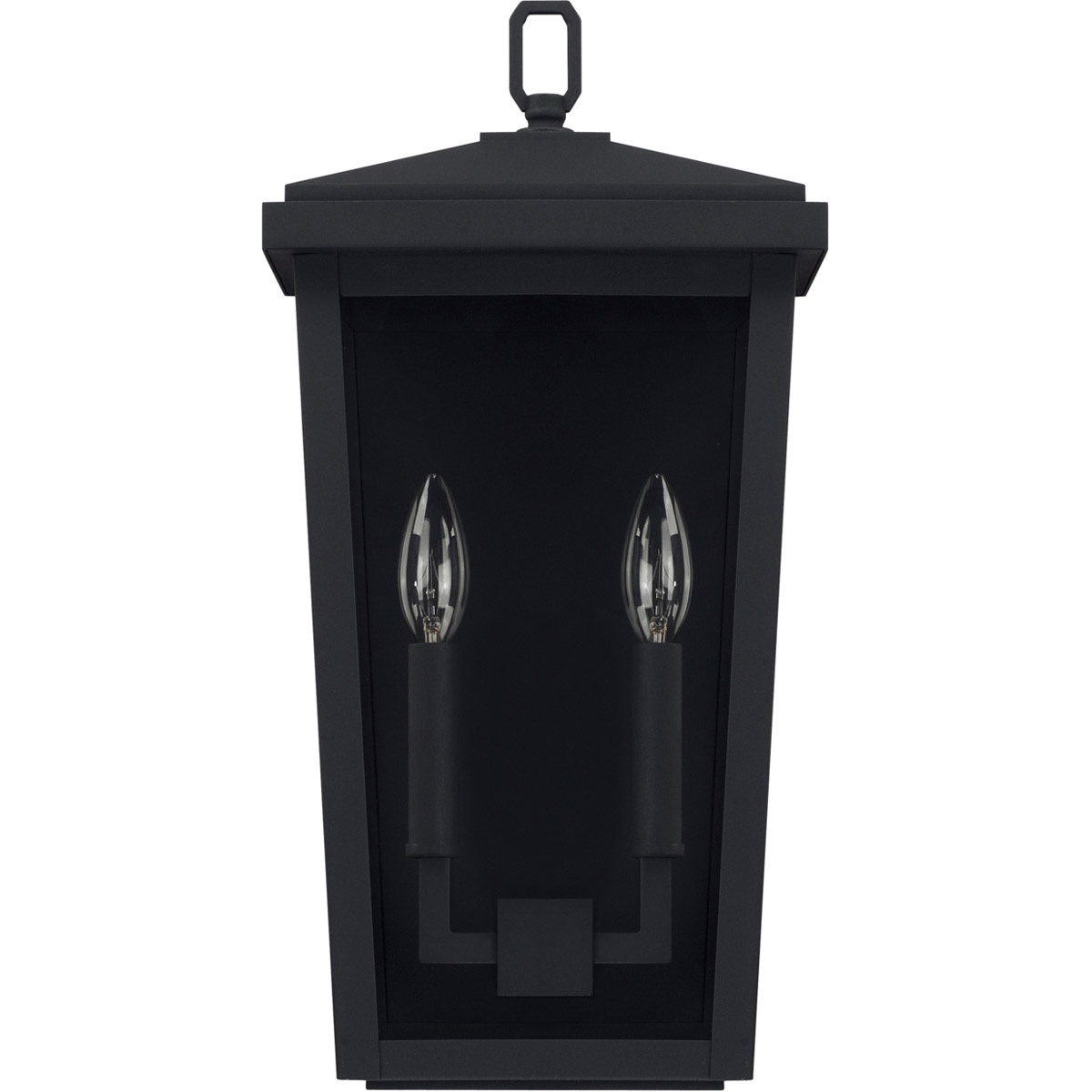 Donnelly 2 Light 17.75 inch Black Outdoor Wall Lantern