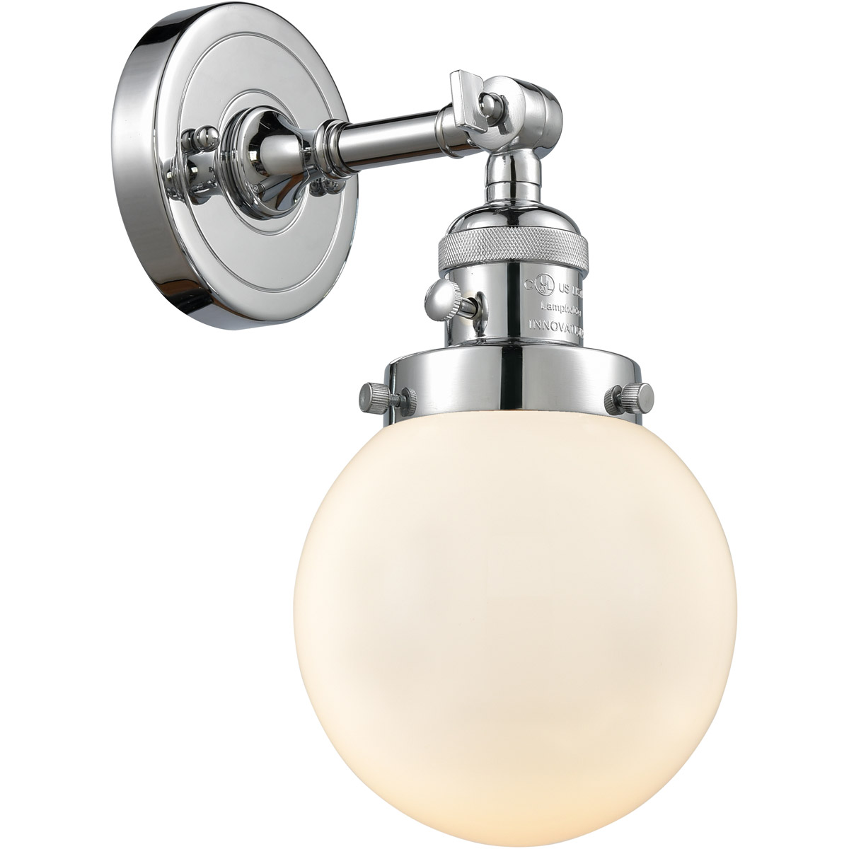 Franklin Restoration Beacon LED 6 inch Polished Chrome Sconce Wall Light, Franklin Restoration