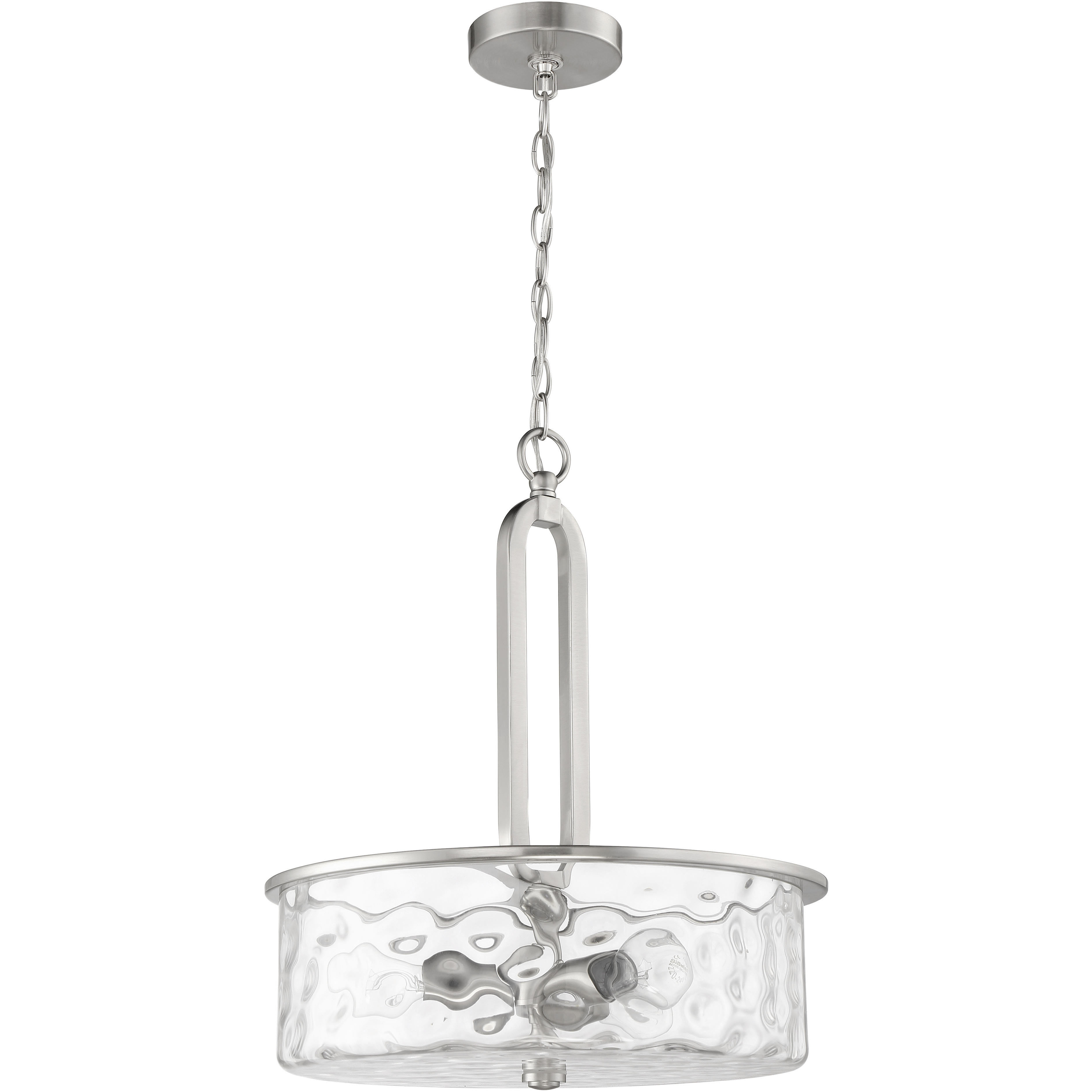 Collins 3 Light 17.75 inch Brushed Polished Nickel Pendant Ceiling Light