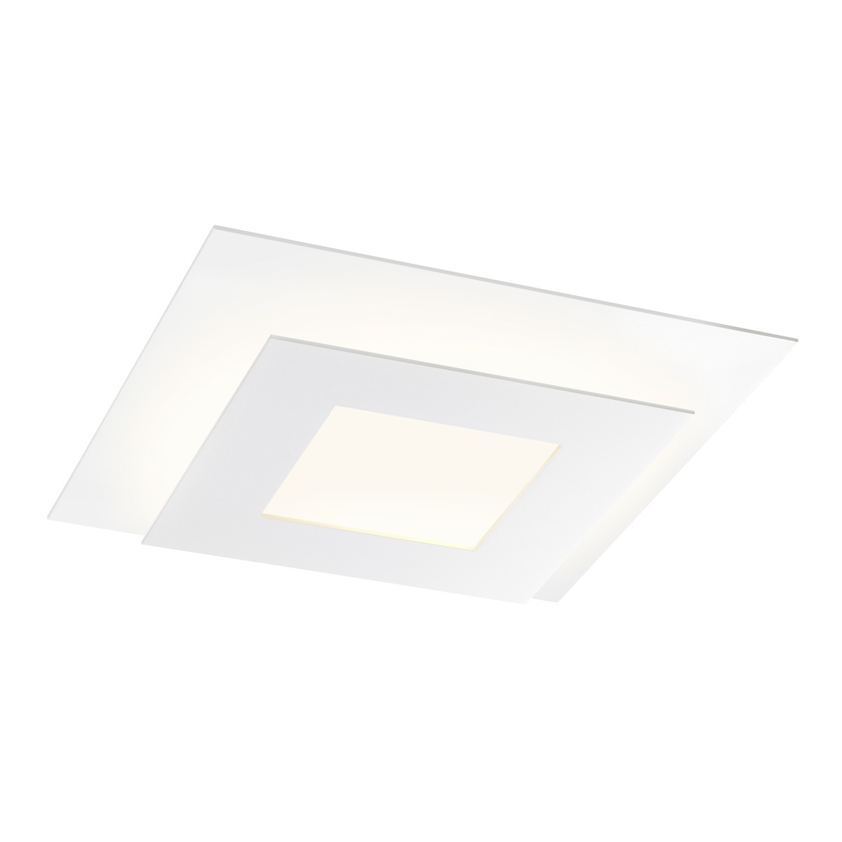 Offset LED 15 inch Textured White Surface Mount Ceiling Light
