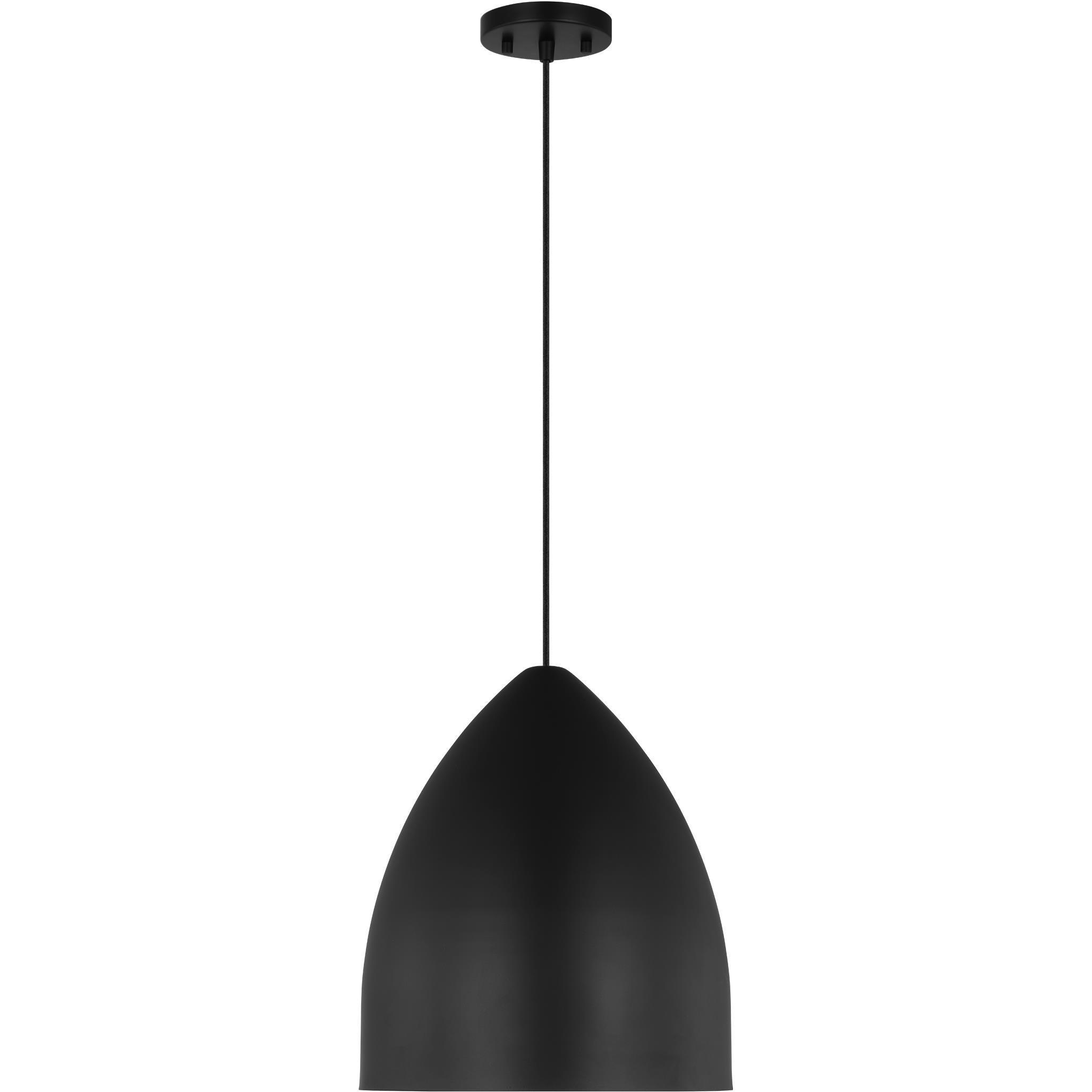 Drew & Jonathan Scott Huron 1 Light 13 inch Midnight Black Pendant Ceiling Light