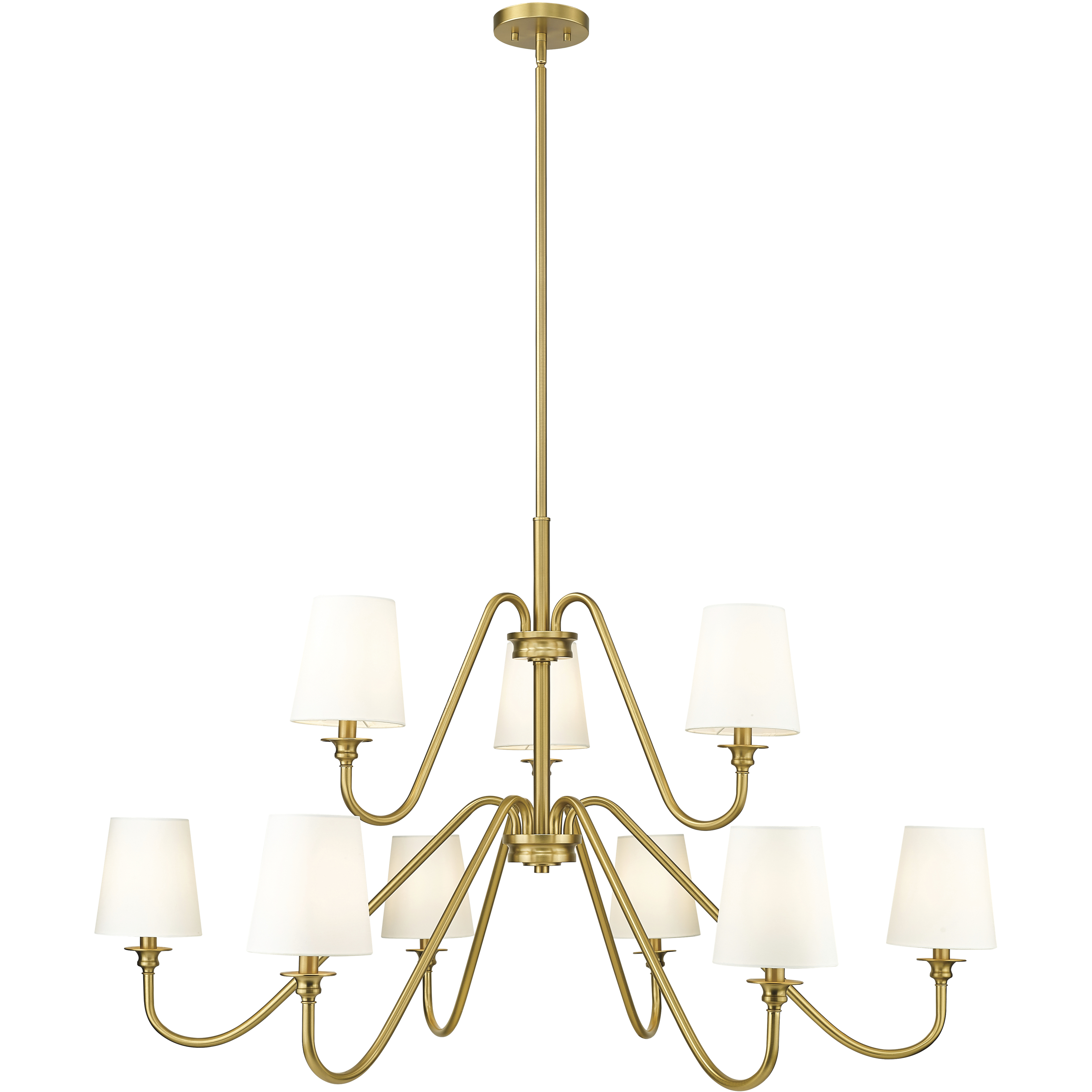 Gianna 9 Light 46 inch Modern Gold Chandelier Ceiling Light
