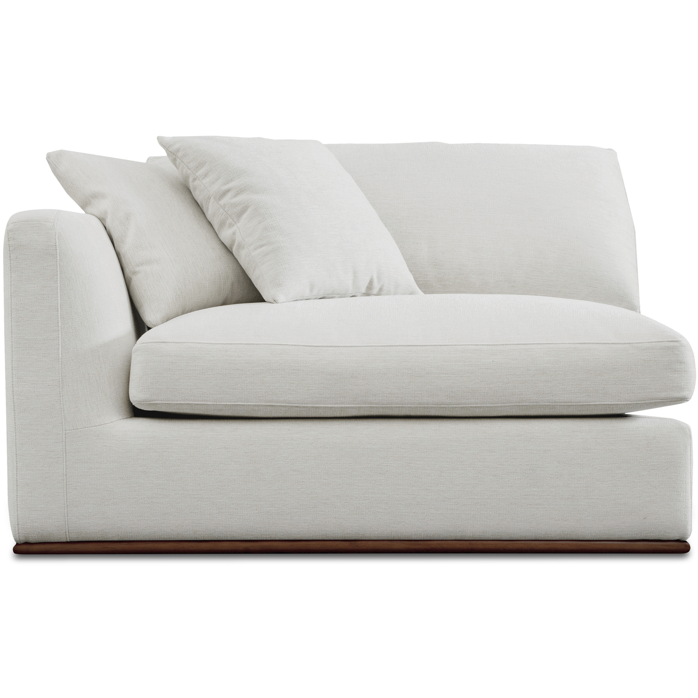 Rue White Left Arm Facing Chair