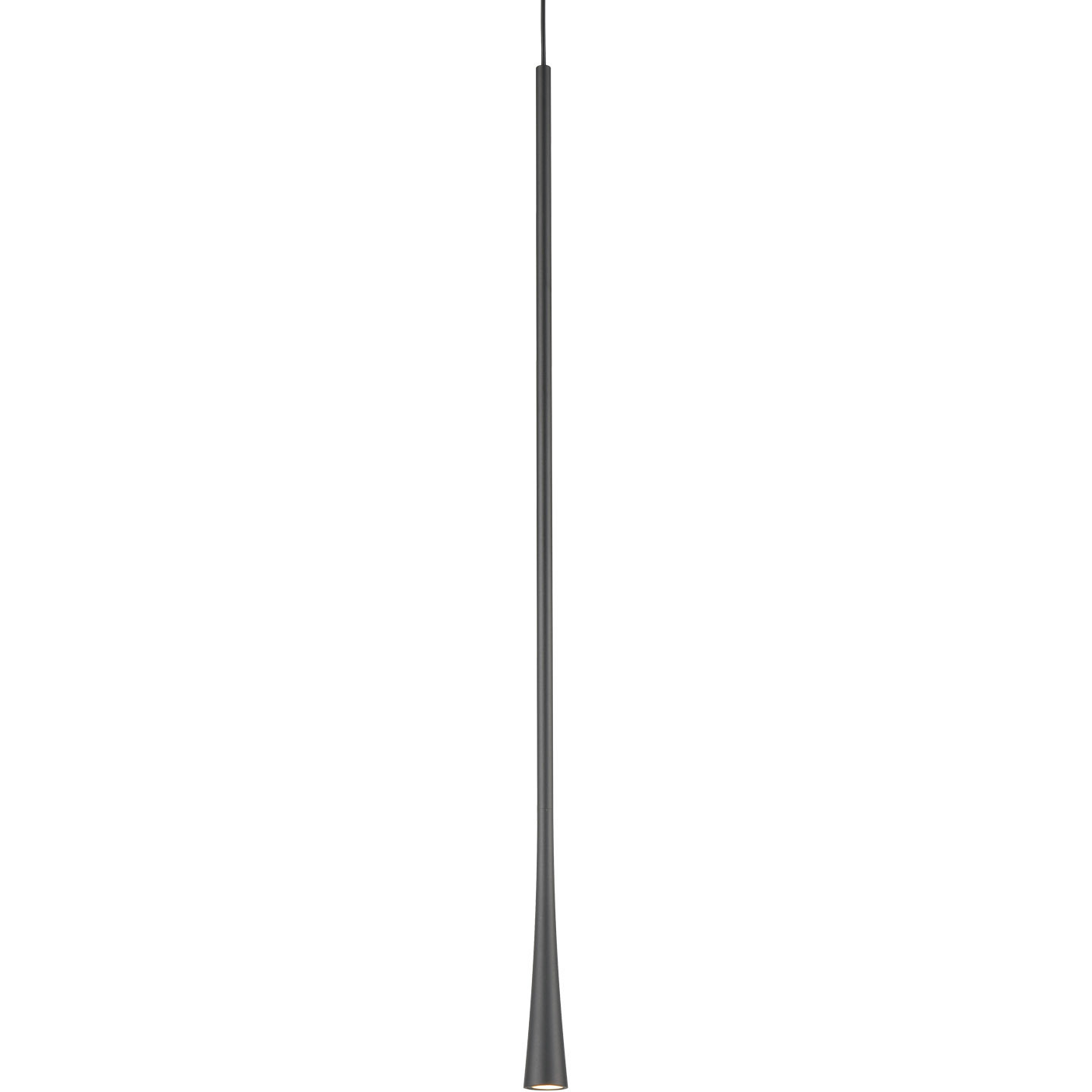 Taper LED 1.25 inch Black Pendant Ceiling Light