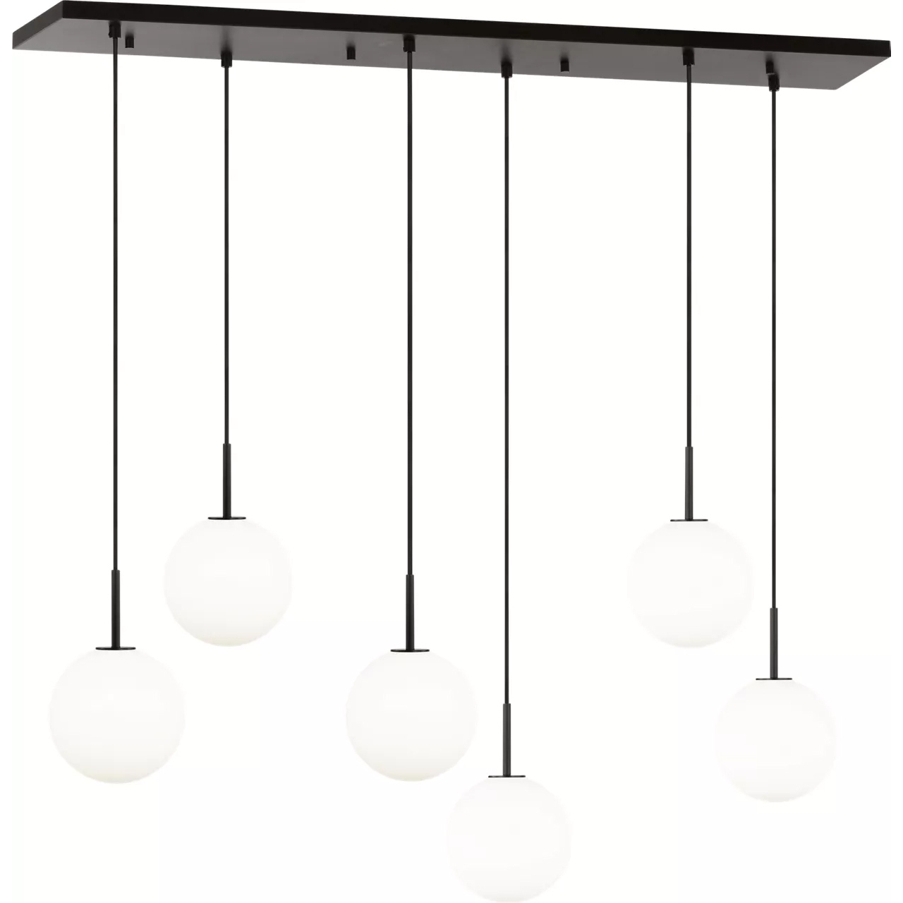 Richard June Sorelle 6 Light 48.35 inch Aged Iron Linear Chandelier Ceiling Light