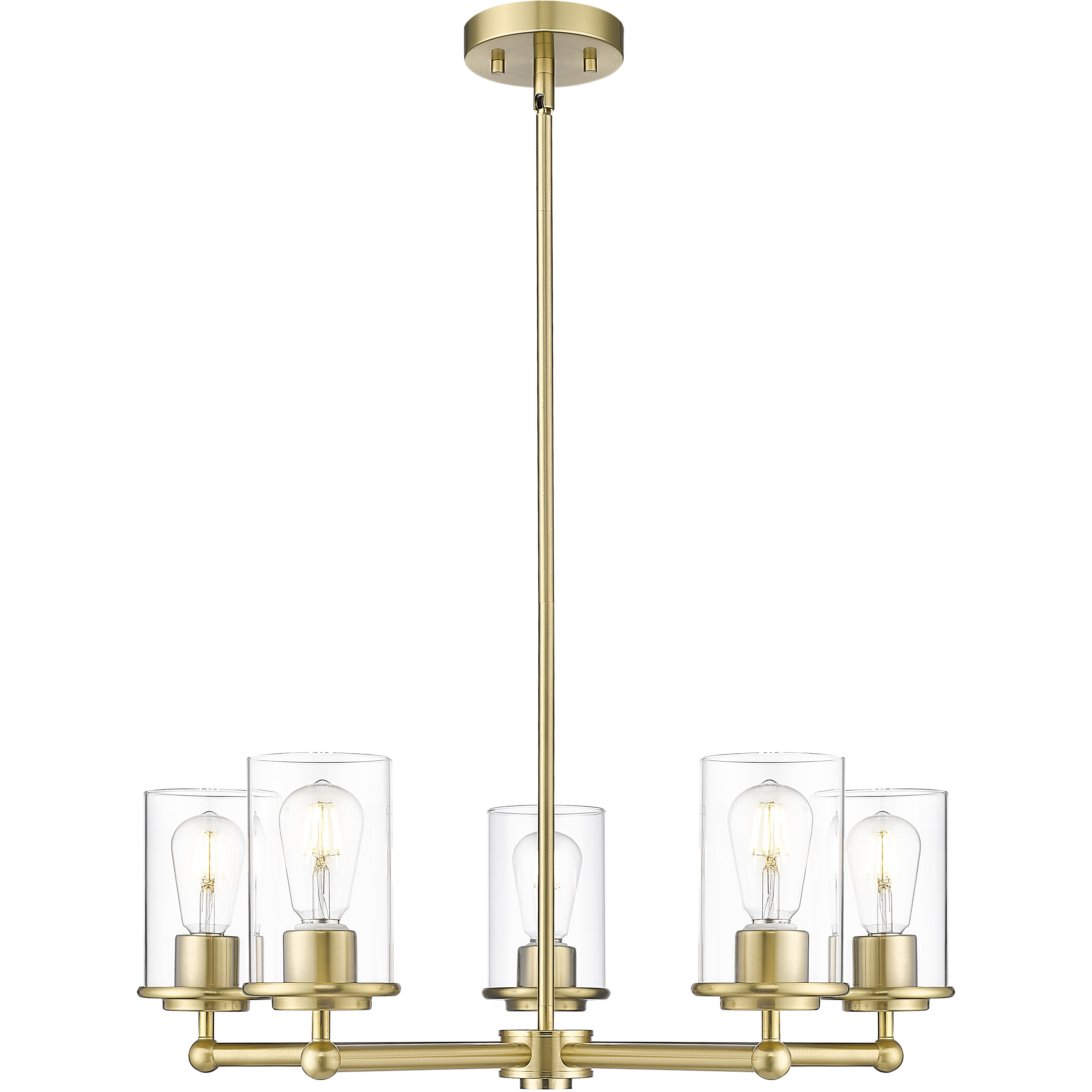 Thayer 5 Light 26 inch Luxe Gold Chandelier Ceiling Light