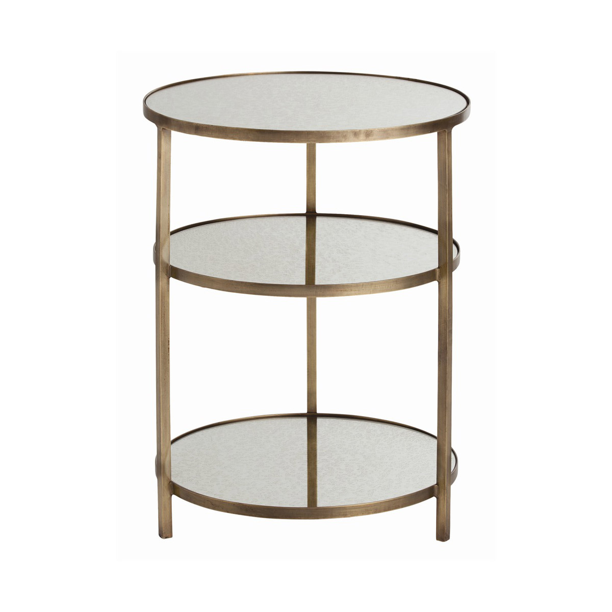 Percy 18.5 inch Antique Brass Accent Table