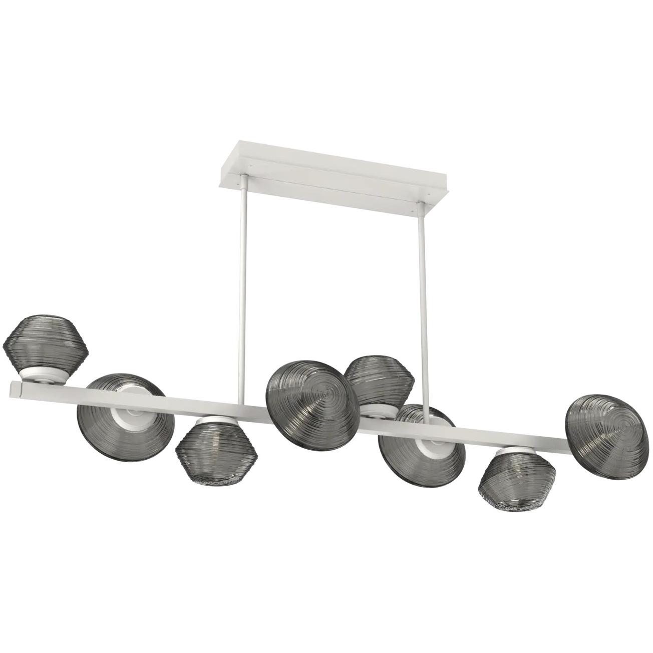 Mesa LED 51.7 inch Salt White Chandelier Ceiling Light, Twisted Branch