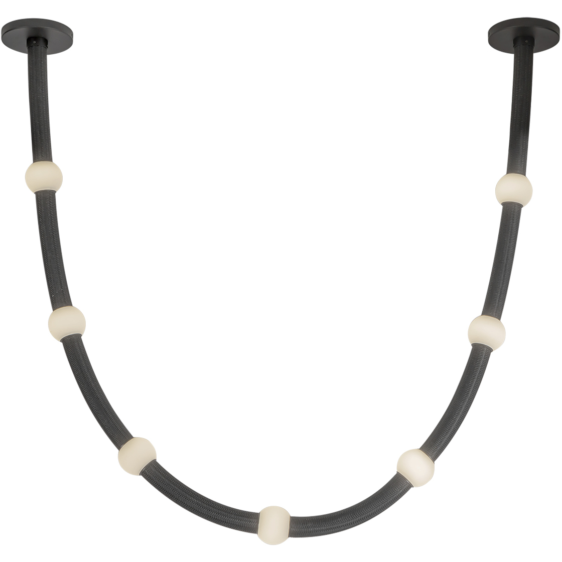 Corda LED 2.38 inch Black Pendant Ceiling Light in Remote Driver