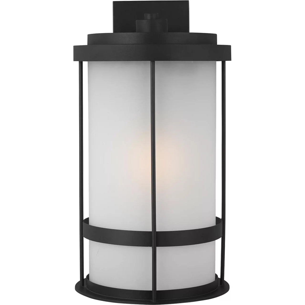 Wilburn 1 Light 24 inch Black Outdoor Wall Lantern, Extra Large