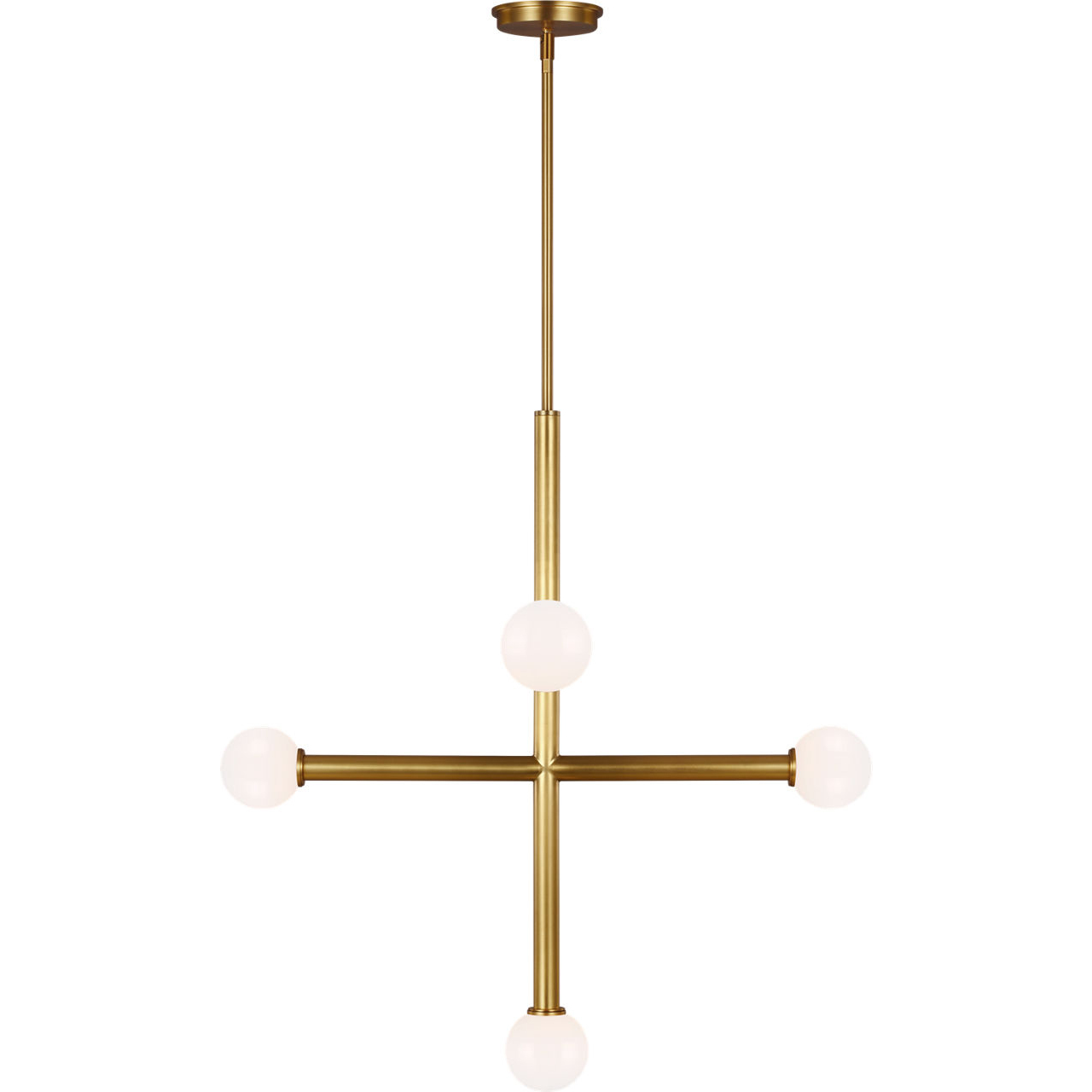 Kelly by Kelly Wearstler Nodes 5 Light 27.25 inch Burnished Brass Chandelier Ceiling Light