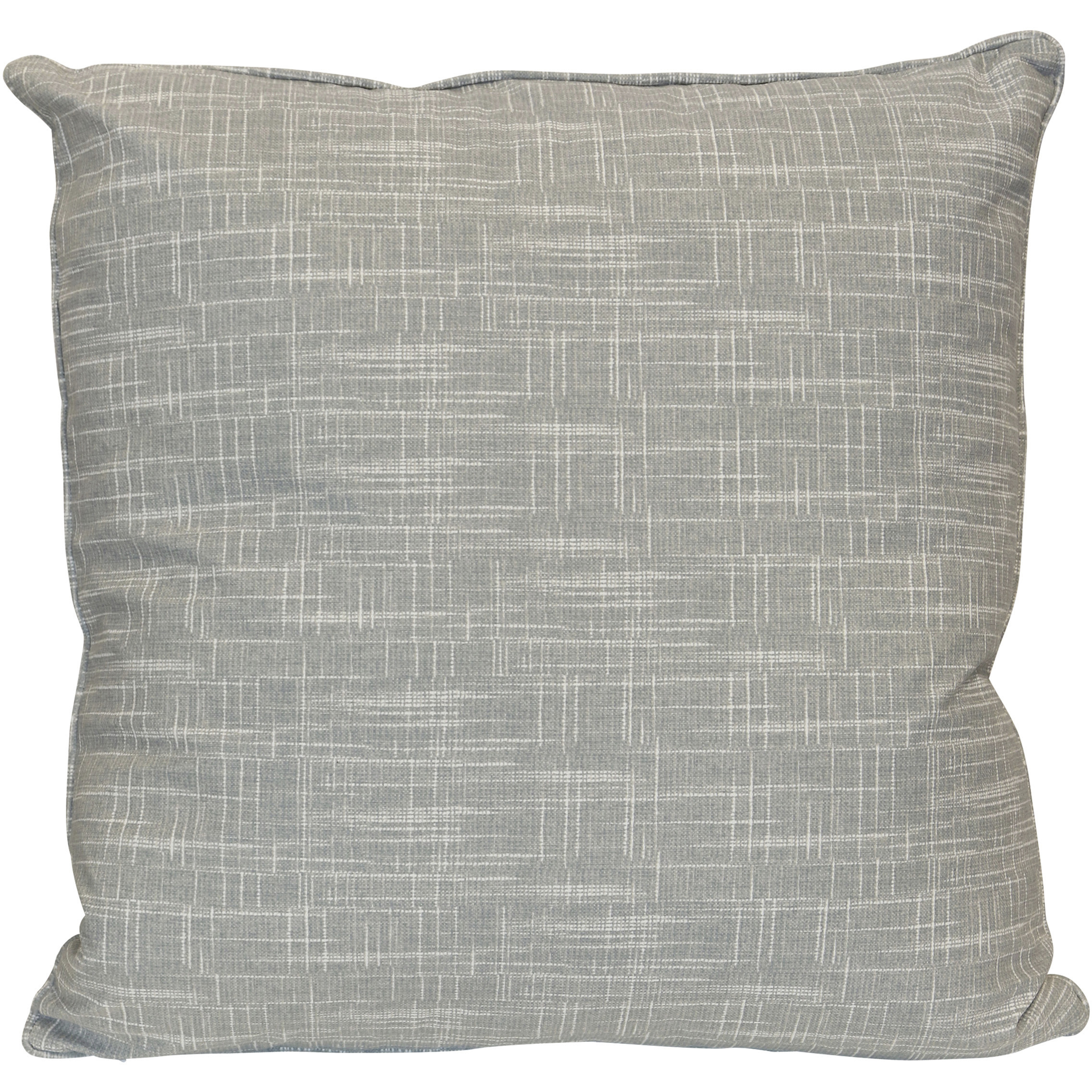 Weave Textured 24 inch Soft Silver Gray Pillow