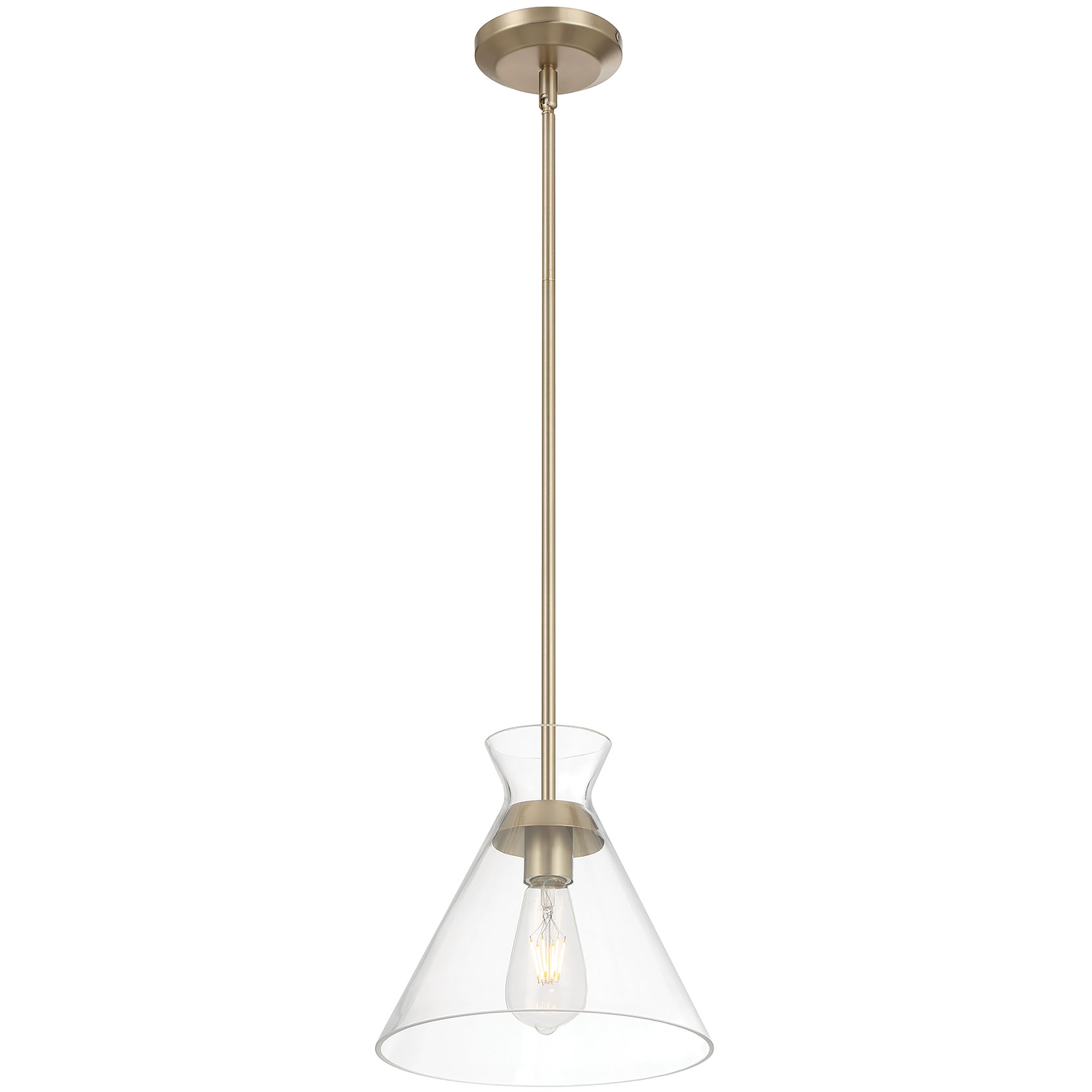 Amarella 1 Light 10 inch Modern Gold Pendant Ceiling Light