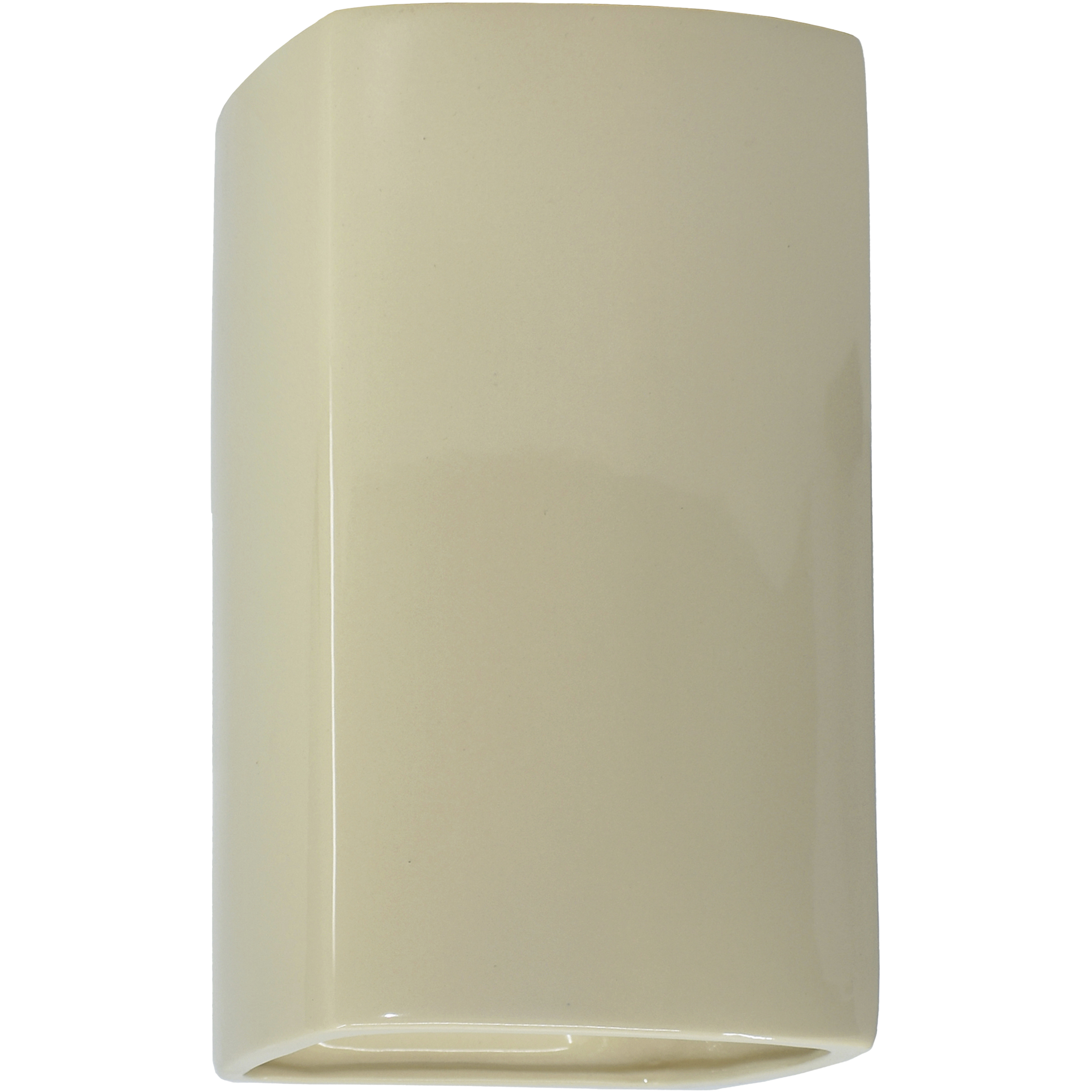 Ambiance Rectangle LED 13.5 inch Vanilla Gloss Outdoor Wall Sconce, Large