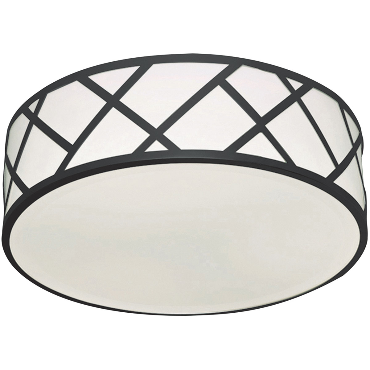 Haven LED 16.75 inch Black Flushmount Ceiling Light