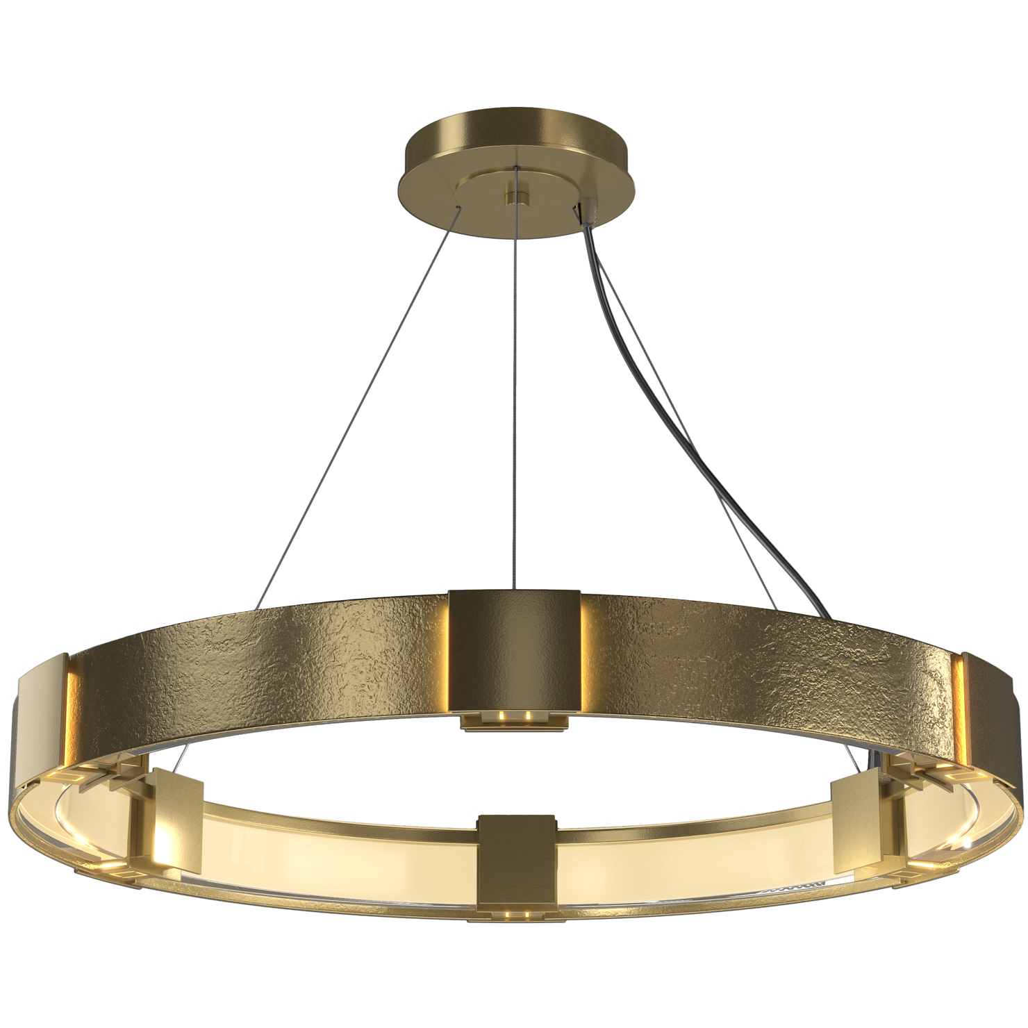 Aura 6 Light 28.9 inch Modern Brass Pendant Ceiling Light
