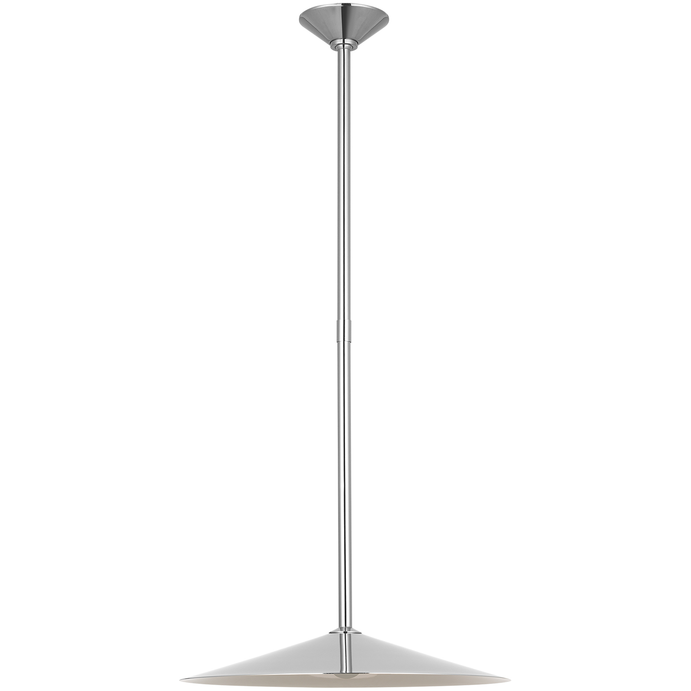 Amber Lewis Ponce LED 18 inch Polished Nickel Pendant Ceiling Light