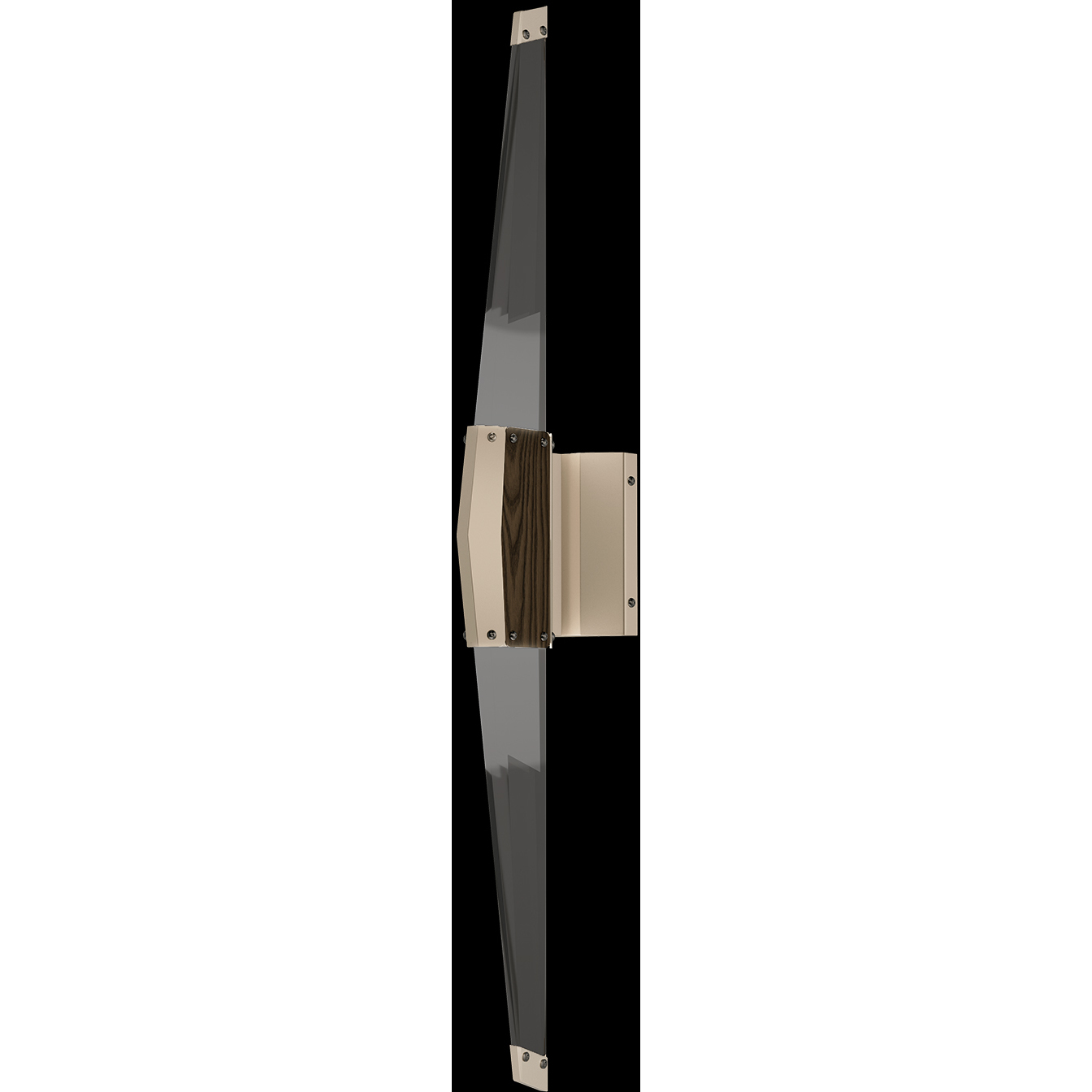 Blade 2 Light 4.5 inch Gold Sconce Wall Light