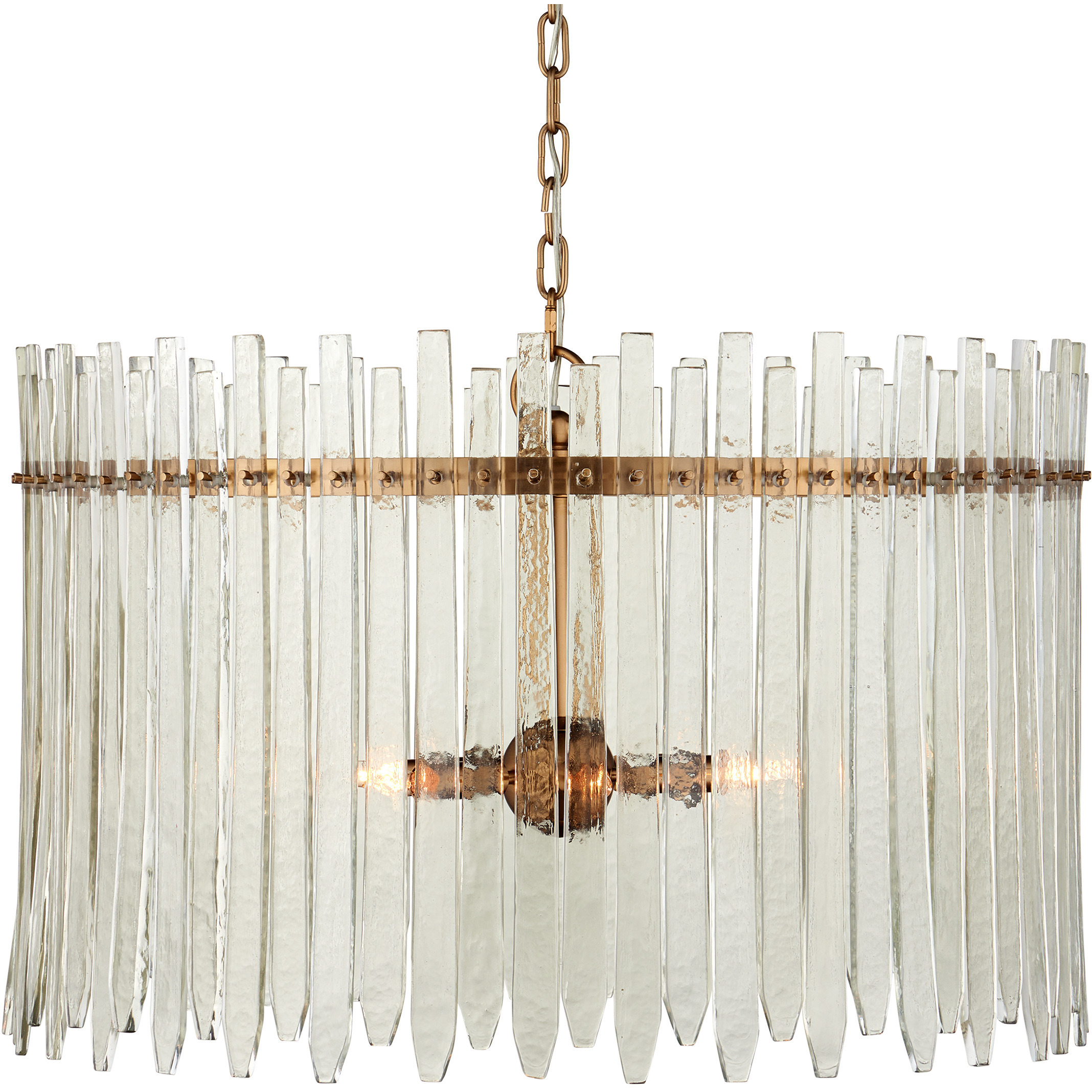 Electra 6 Light 29 inch Antique Brass Chandelier Ceiling Light