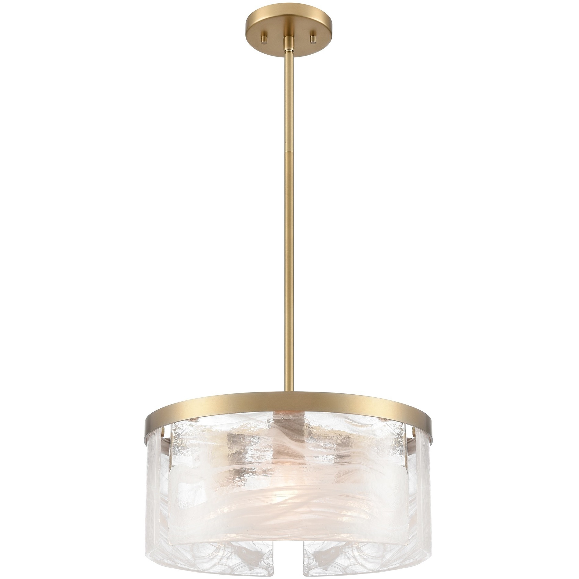 Skye 3 Light 15 inch Brushed Brass Pendant Ceiling Light