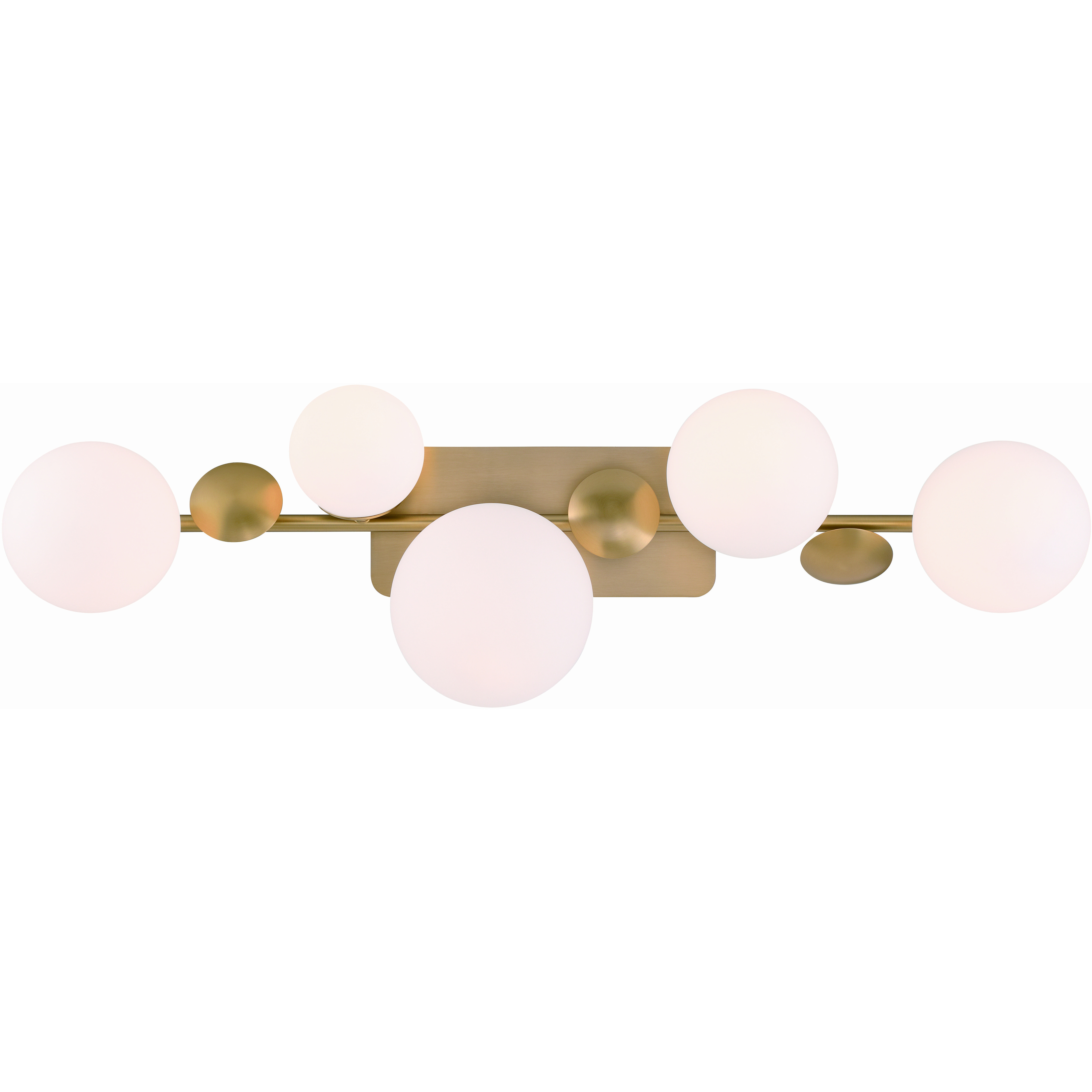 Vine 5 Light 36 inch Gold Vanity Light Wall Light