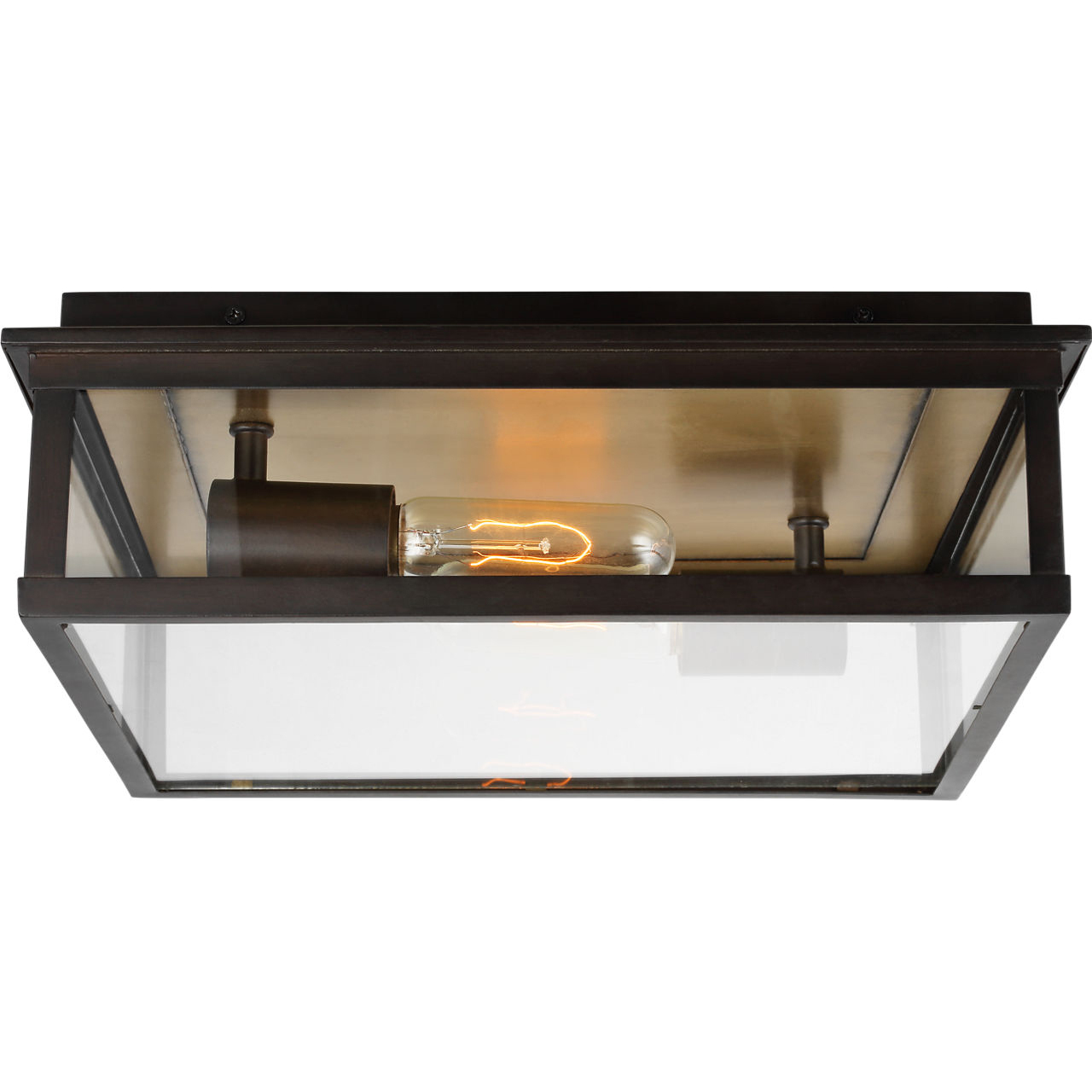 C&M by Chapman & Myers Freeport 2 Light 14.5 inch Heritage Copper Outdoor Flush Mount