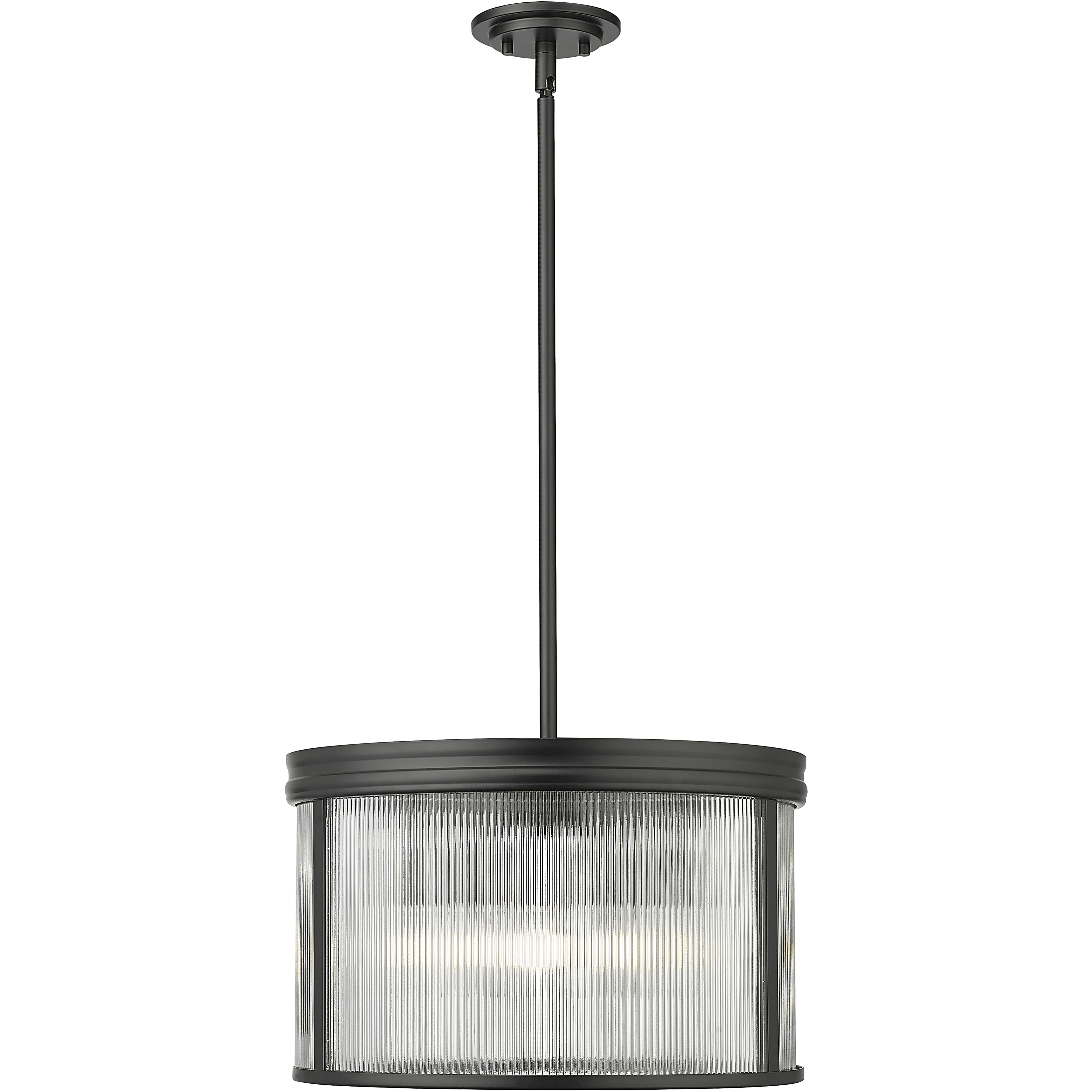 Carnaby 5 Light 18.25 inch Matte Black Pendant Ceiling Light